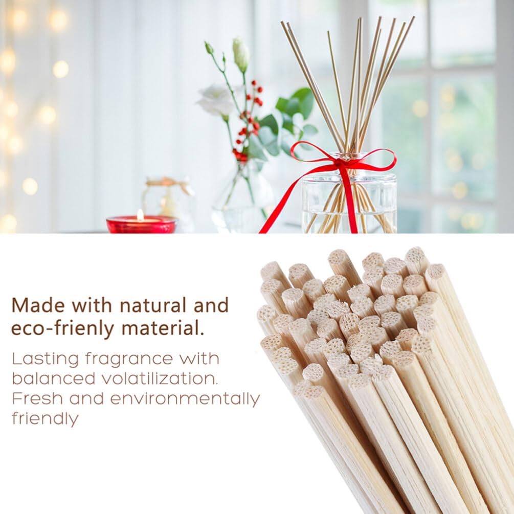 EXCEART Reed Diffuser Sticks 100pcs Natural Rattan Aroma Set