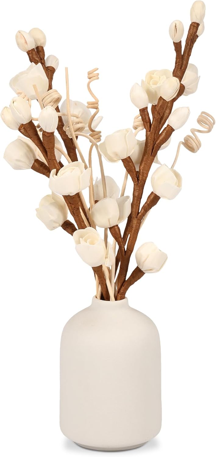12Pcs Flower Shaped Diffuser Sticks for Home Bedroom Office Decor