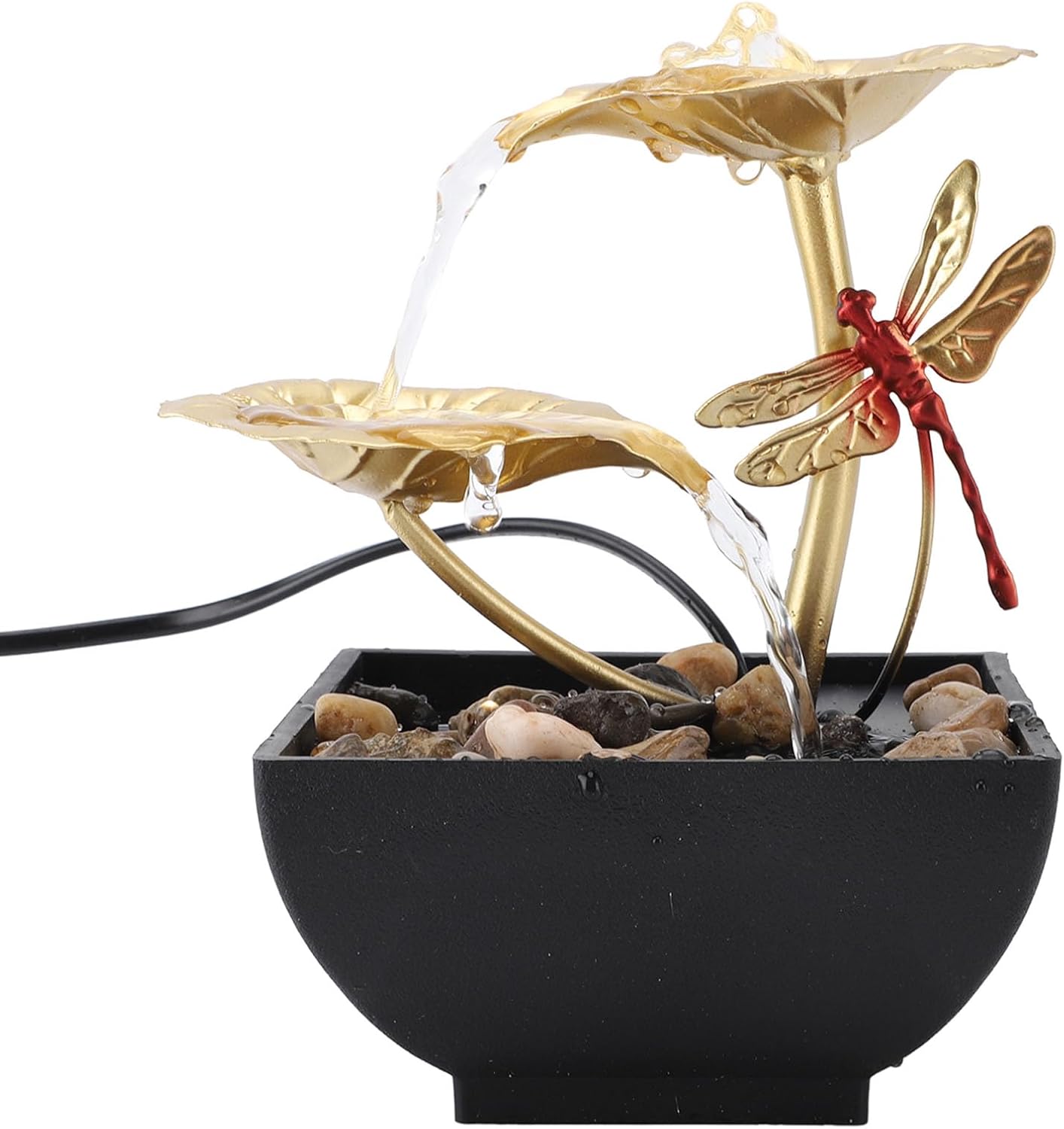 Zerodis USB Tabletop Fountain with Dragonfly Design