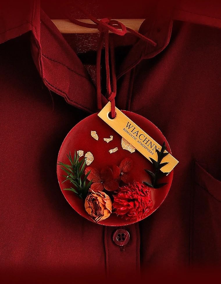 Red Solid Fragrance Wax Pieces Dried Flower Gift Set