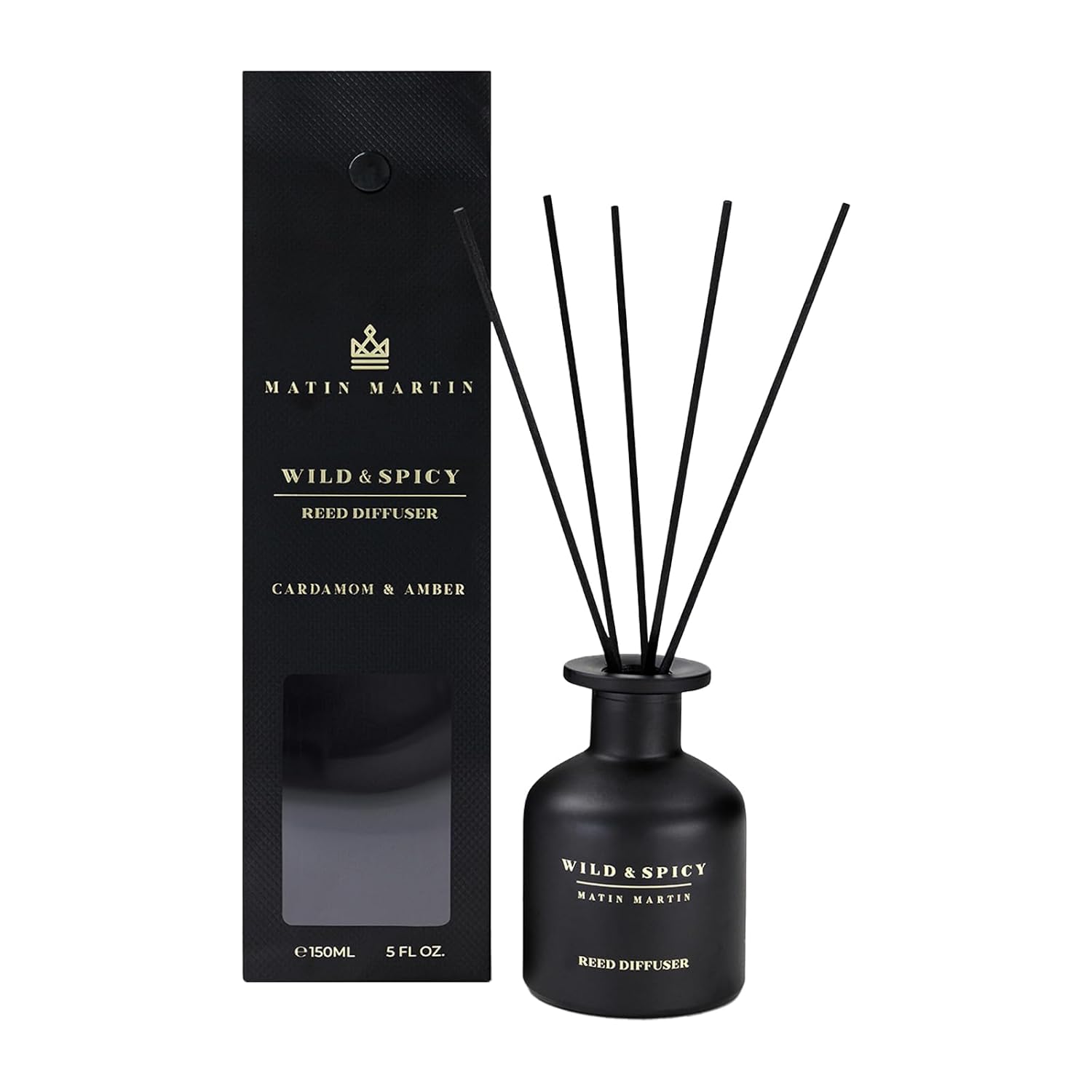 Wild and Spicy Reed Diffuser 5oz - Cardamom Amber Scent