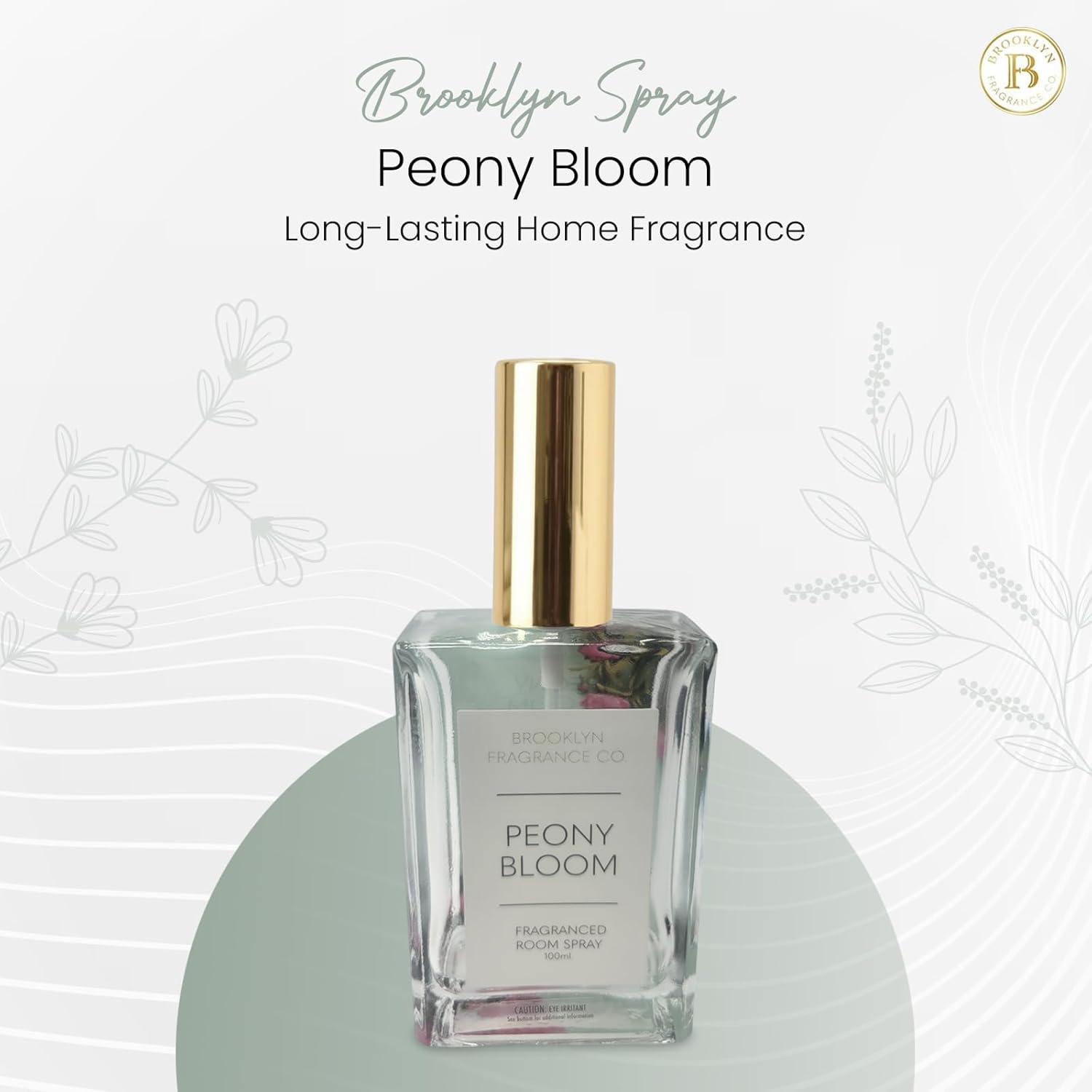 Brooklyn Fragrance Co BFC- Florals Room Spray - Premium Peony Scent - 100ml