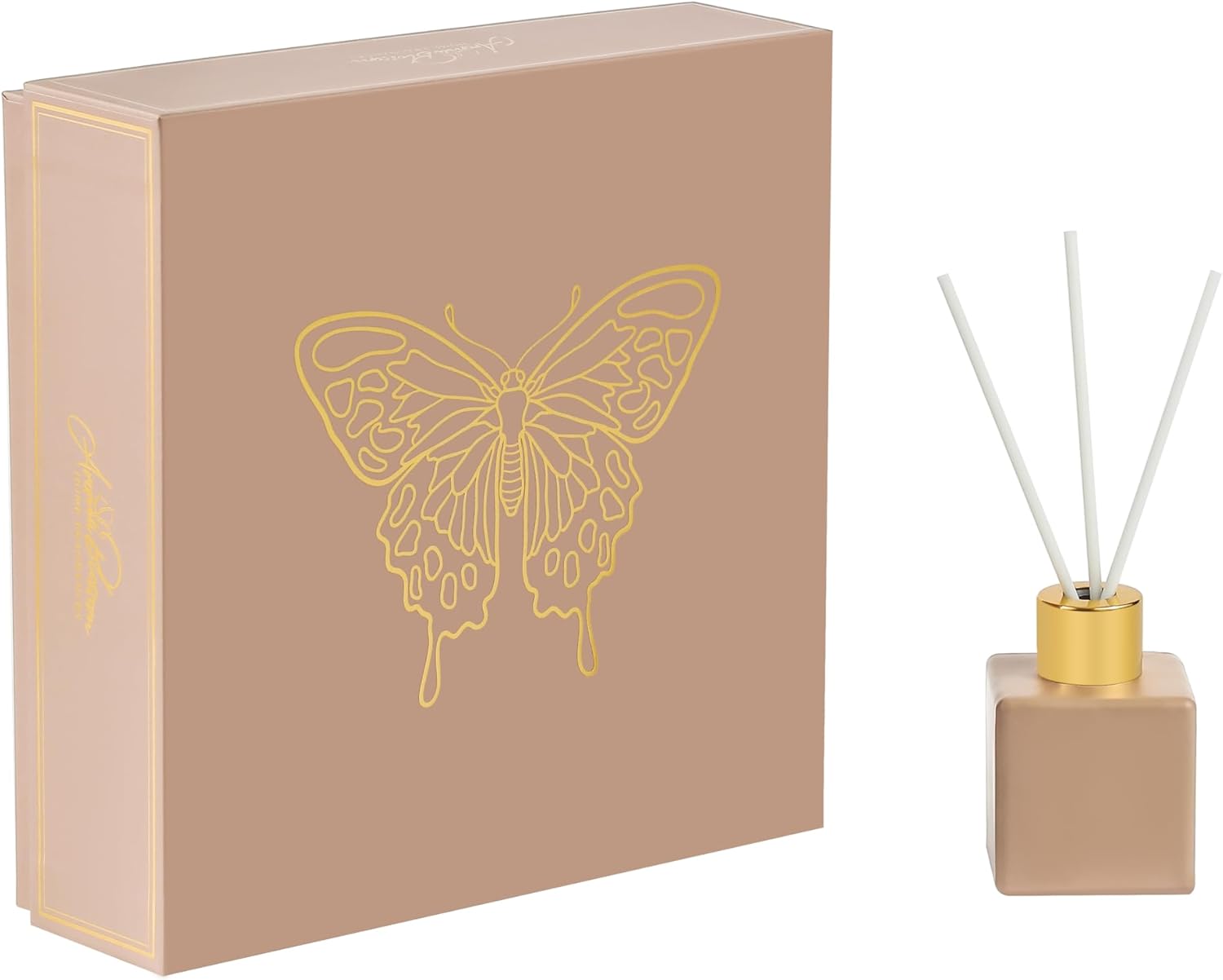 Vintage Square Set of 4 50 ml Reed Diffusers Mauve