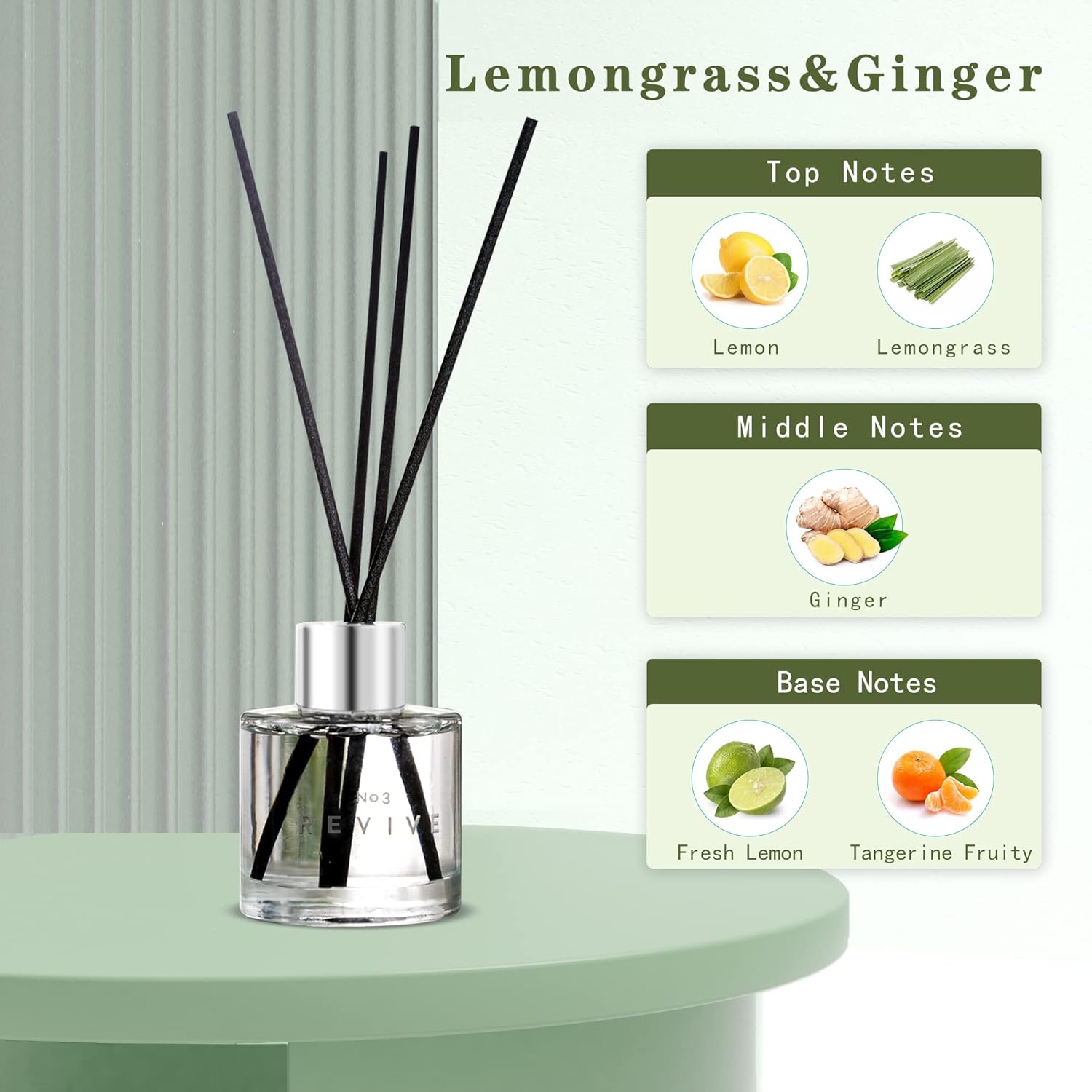 DIUFJAG 150ml Reed Diffuser Set with 100ml Strawberry Scent