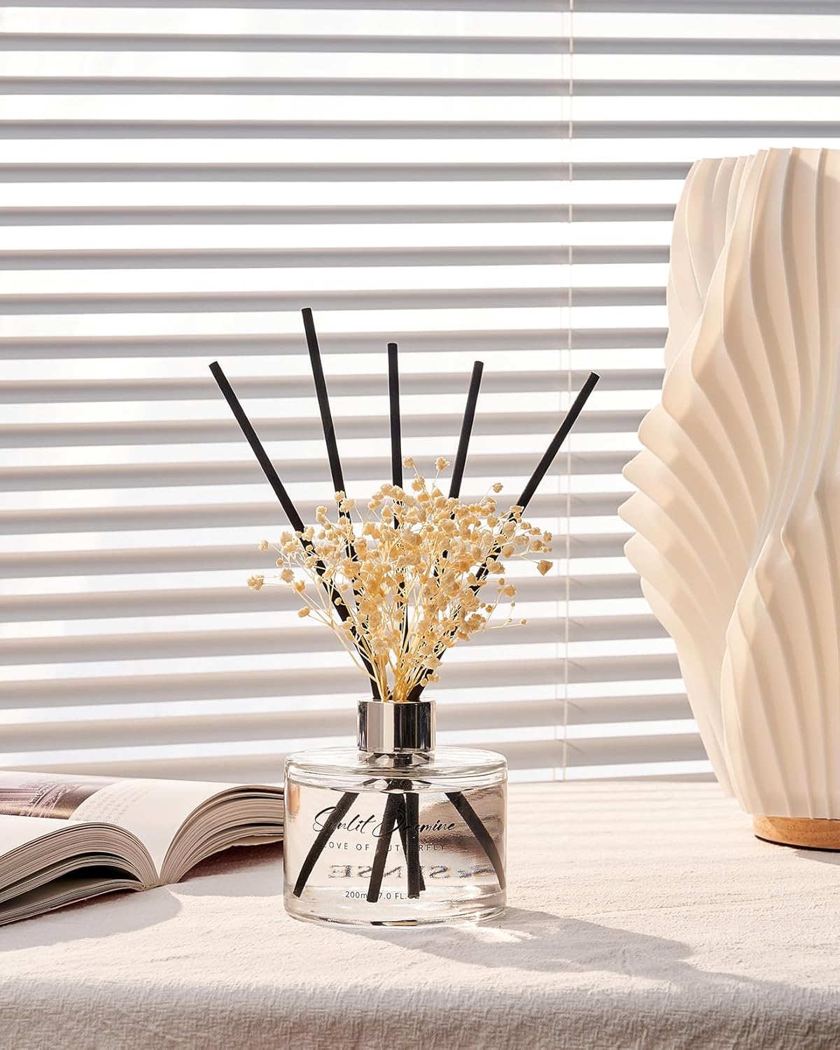 MSENSE Reed Diffuser Set with 7 Sticks