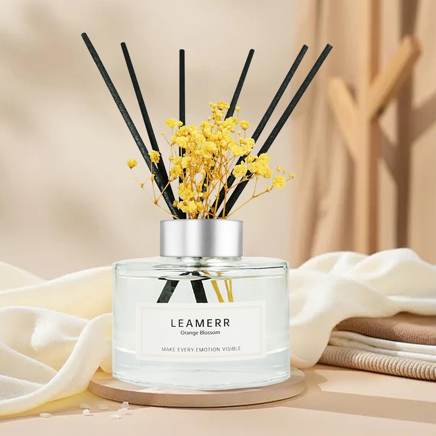 LEAMERR Reed Diffuser Set Orange Blossom 7 Fl Oz