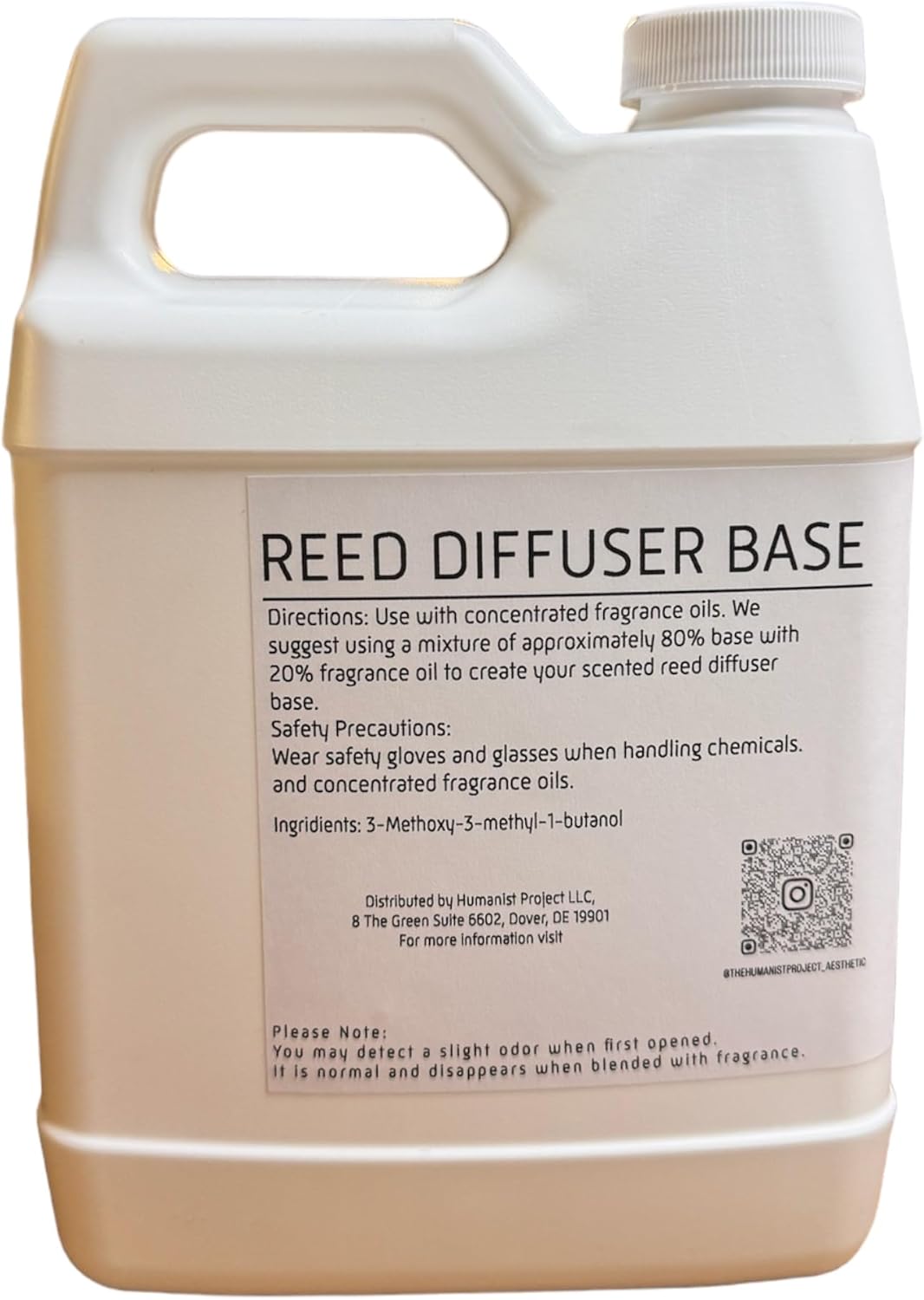The Humanist Project Reed Diffuser Base 2LBs White