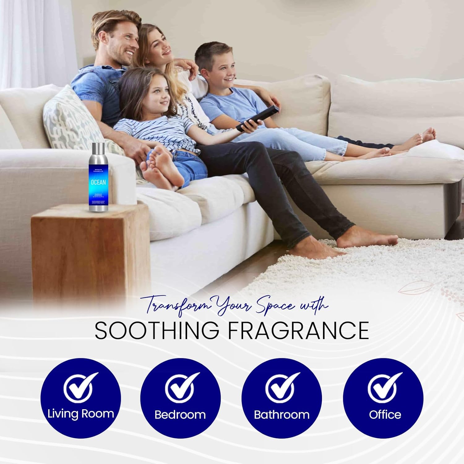 Brooklyn Fragrance Co Ocean Room Spray - 6 Fl Oz Premium Freshener