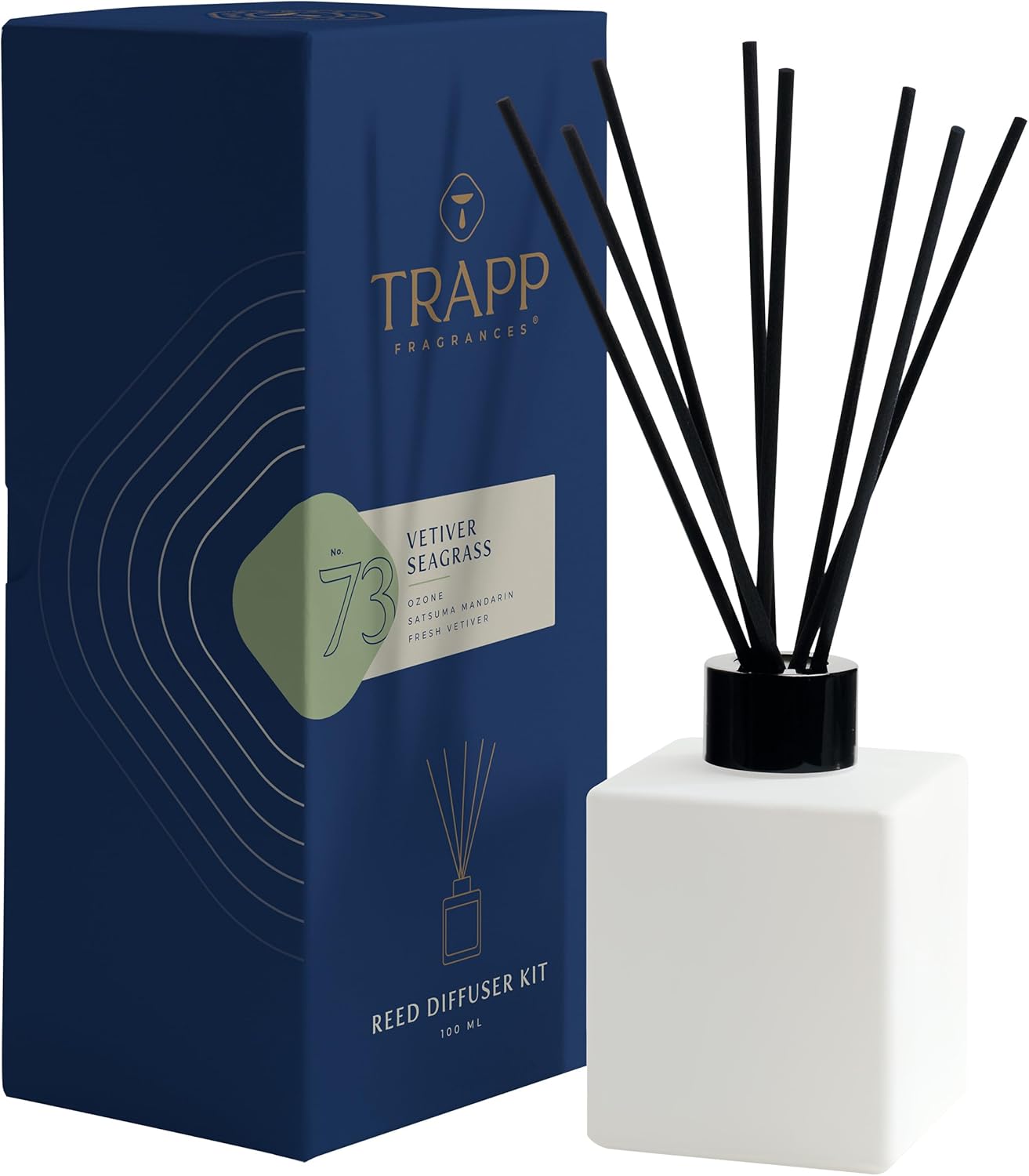Trapp No 73 Vetiver Seagrass Reed Diffuser Kit