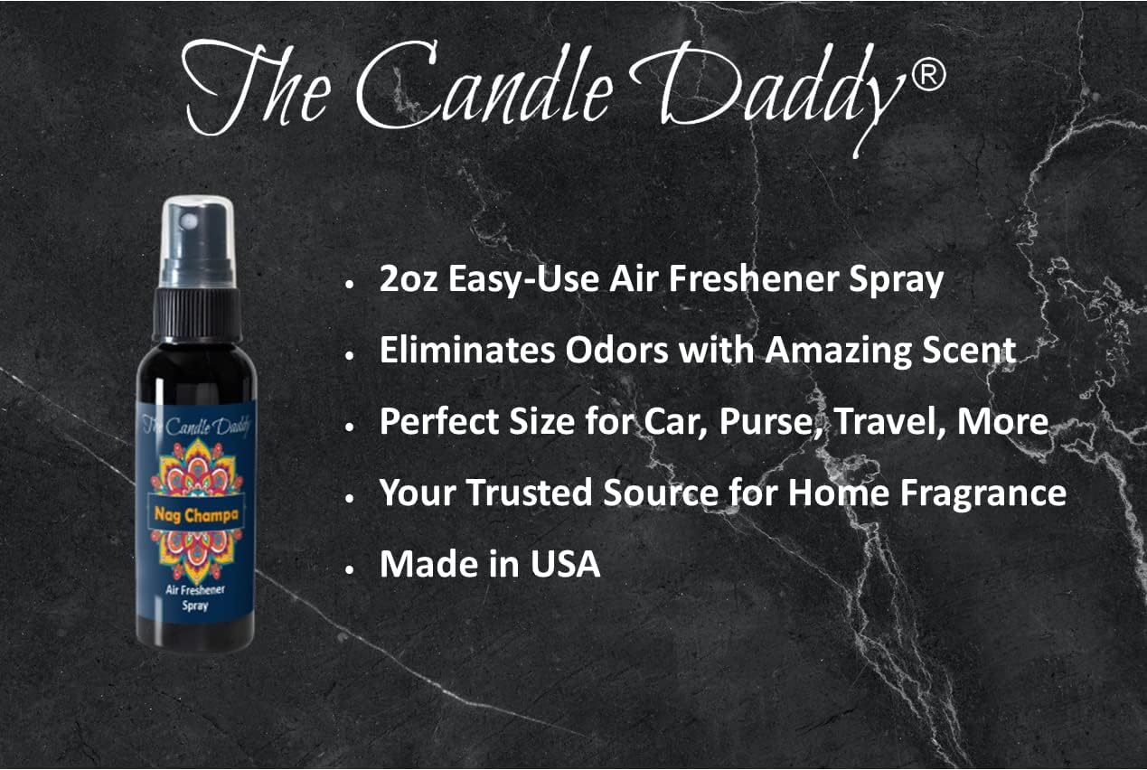 3 Pack Nag Champa Spray Room Car Air Freshener
