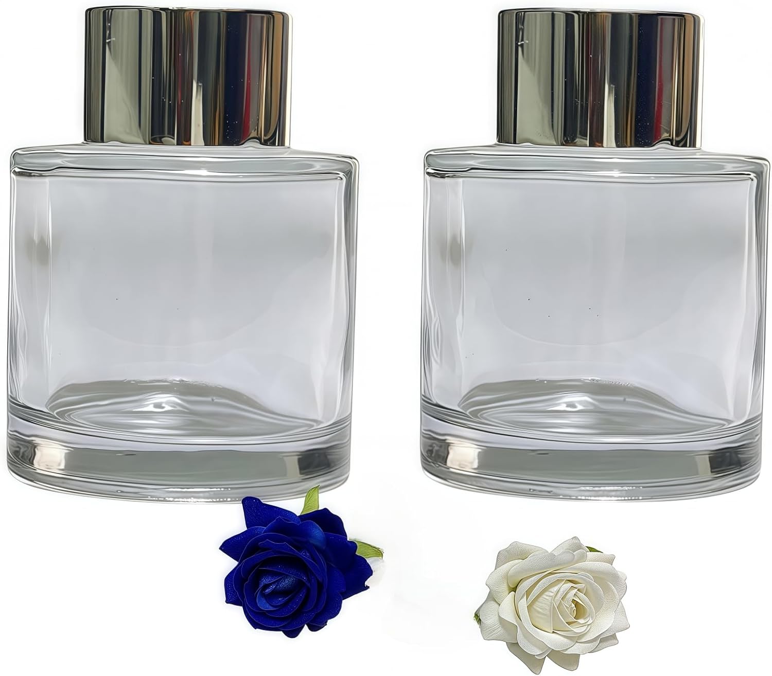2 Reed Diffuser Bottles Empty 50ml for Home Fragrance