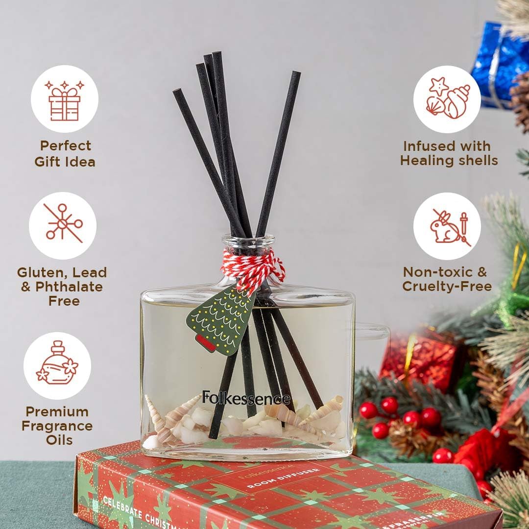 Folkulture Christmas Reed Diffusers for Home Decor