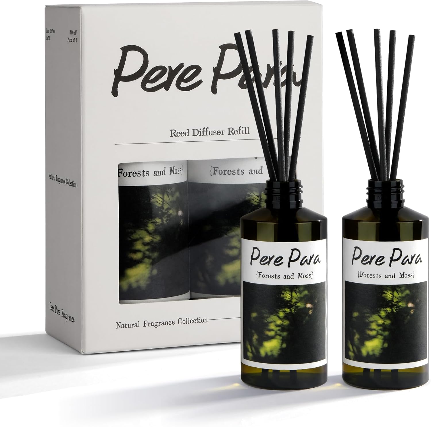 Forests and Moss Scent Premium Reed Diffuser Set 2 Pack