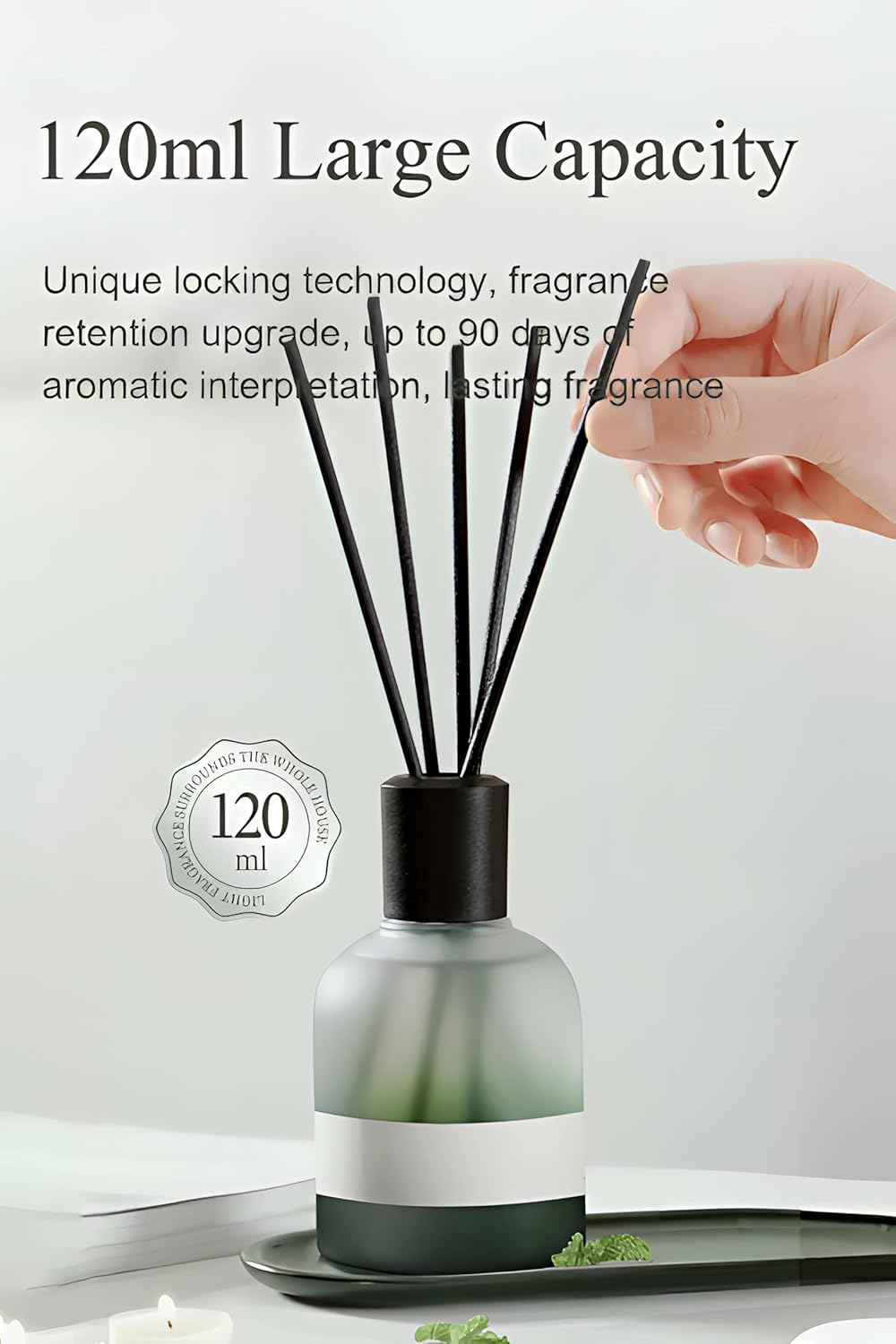 Chdgsj 120ml Reed Diffuser Set for Home Fragrance
