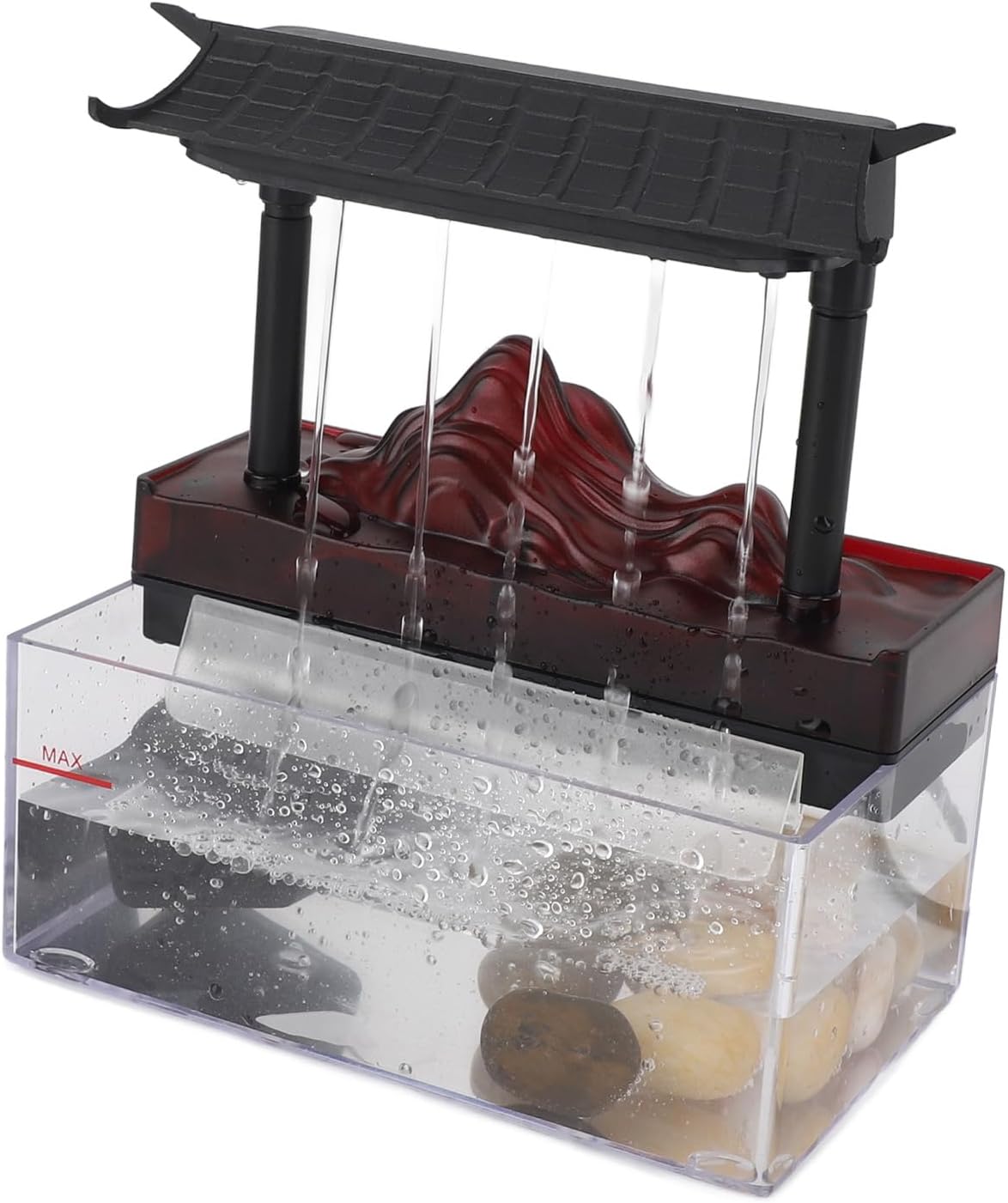Enlybee Tabletop Water Fountain with LED Light USB Powered