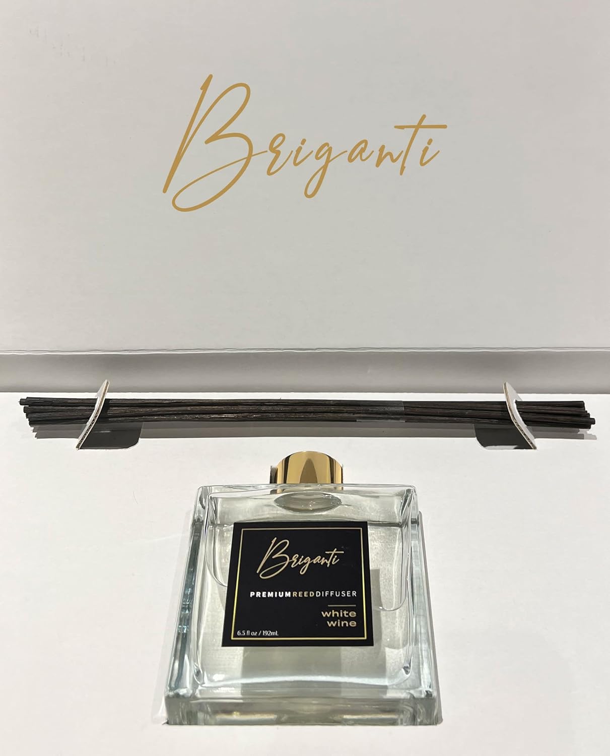 BRIGANTI Premium Reed Diffuser Set White Wine