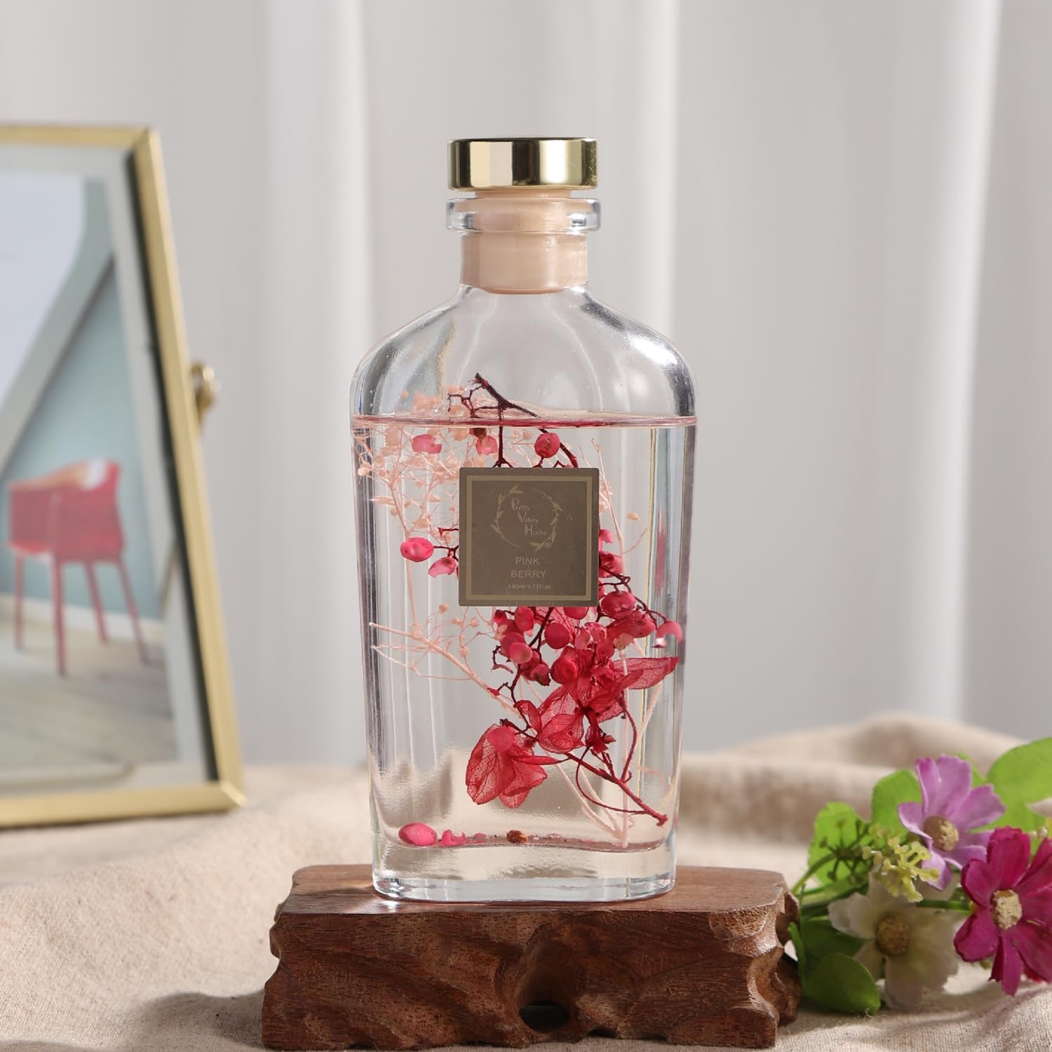 Pretty Valley Home Reed Diffuser Set 140Ml Pink Berry