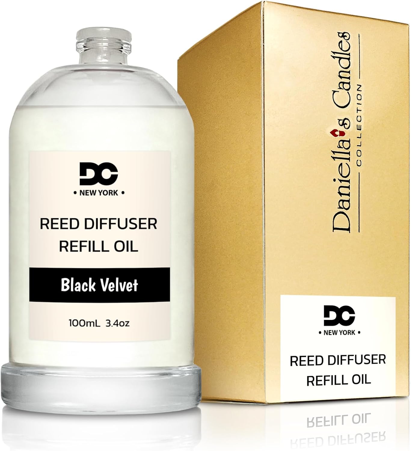 Daniellas Black Velvet Reed Diffuser Refill Oil 34oz