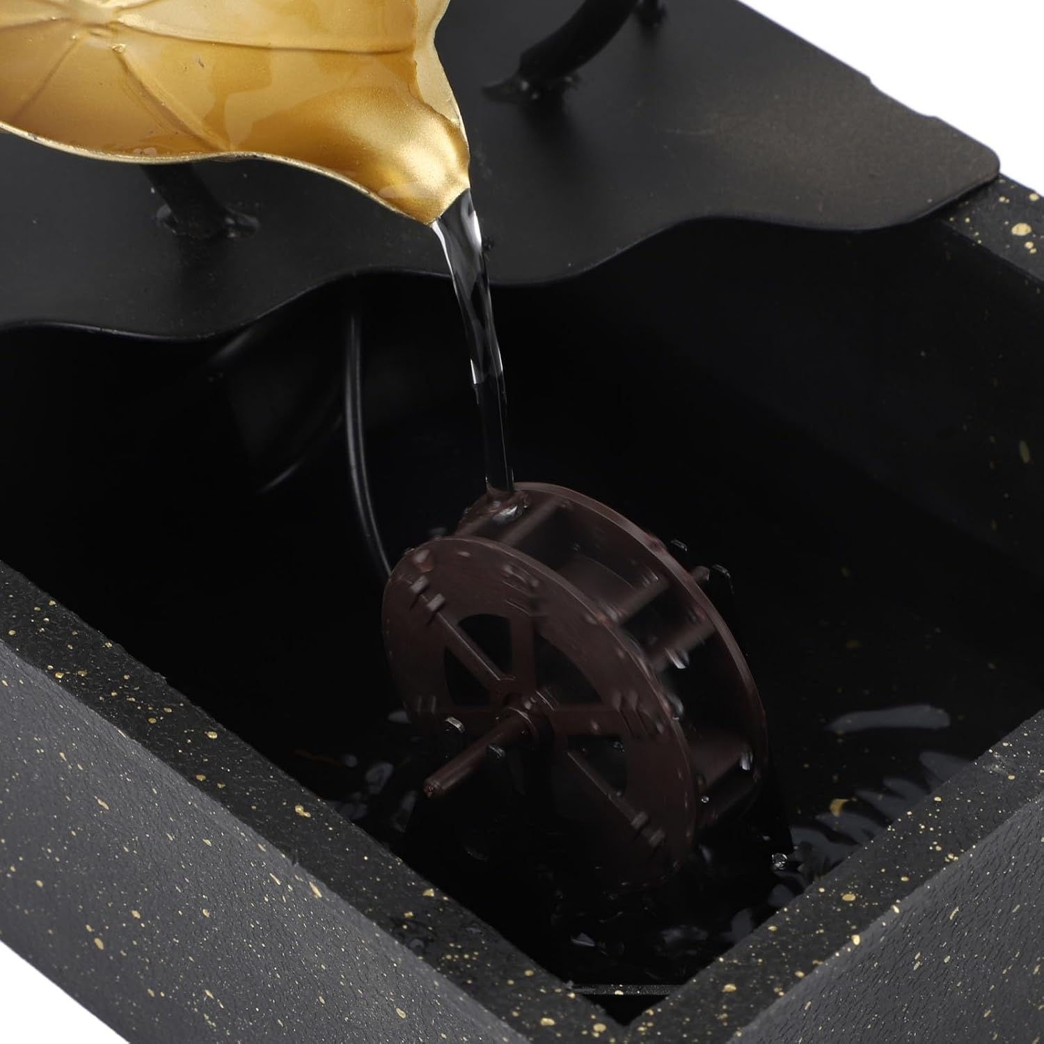 Tabletop Fountain with Silent Pump and LED Light