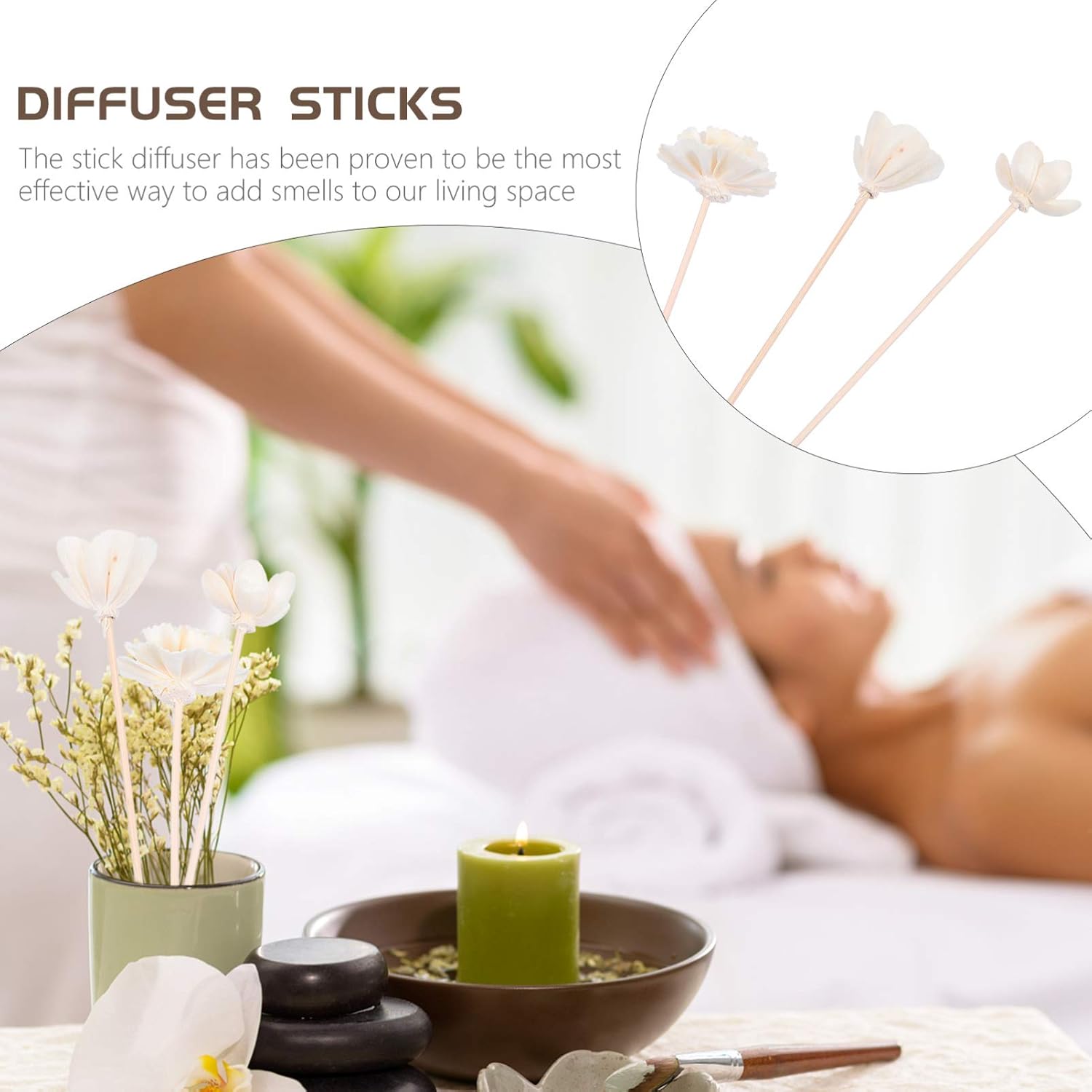 VAKUUM 3Pcs Reed Diffuser Sticks Replacement Set