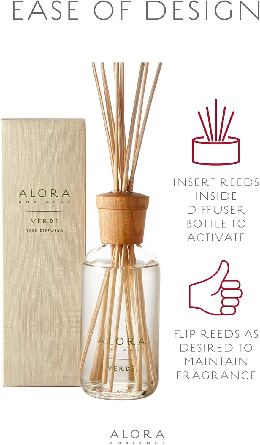 Verde 8 oz Reed Diffuser with Fresh Melon Fragrance