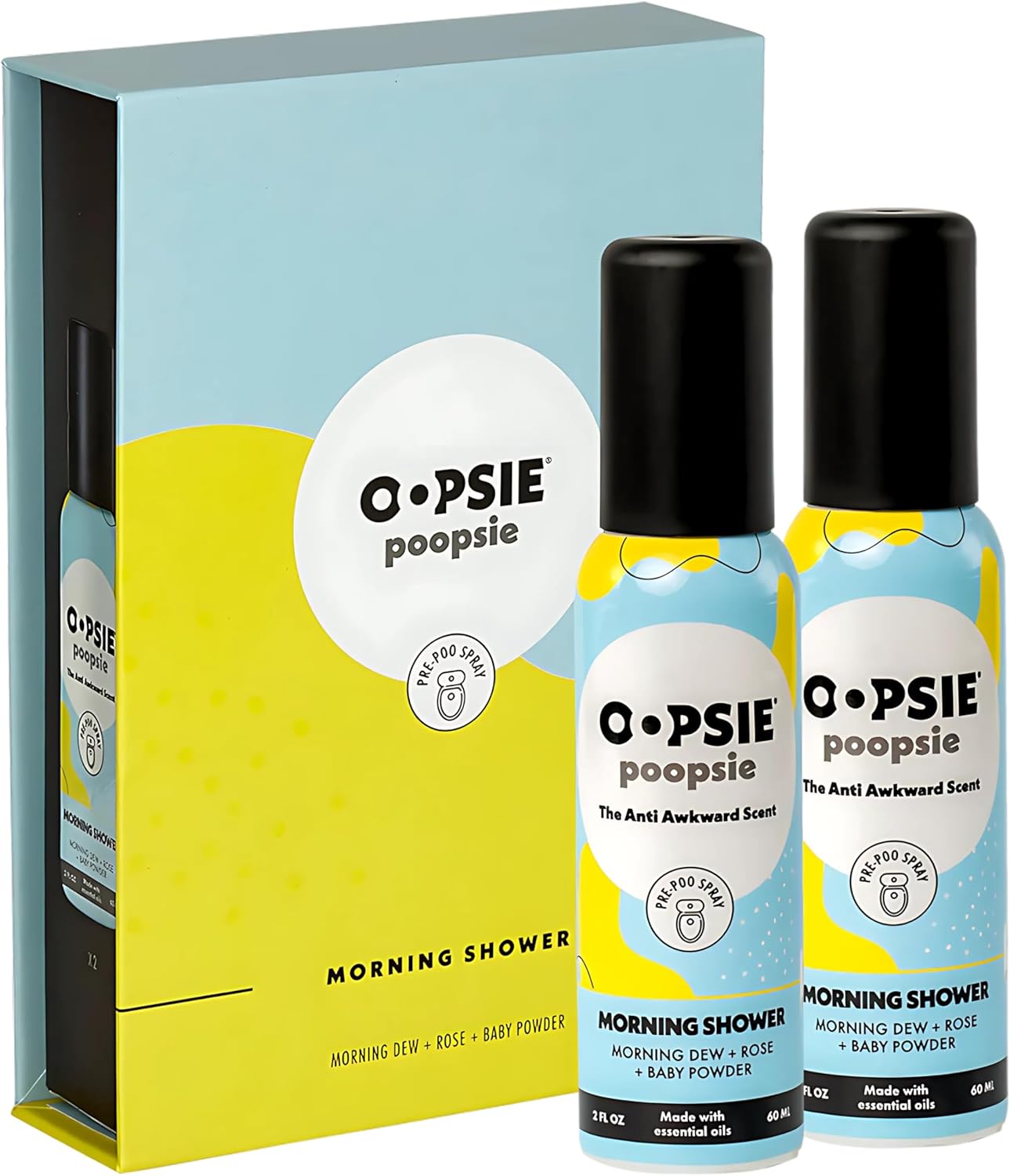 Pre GO Toilet Spray Discreet Portable 2 Pack