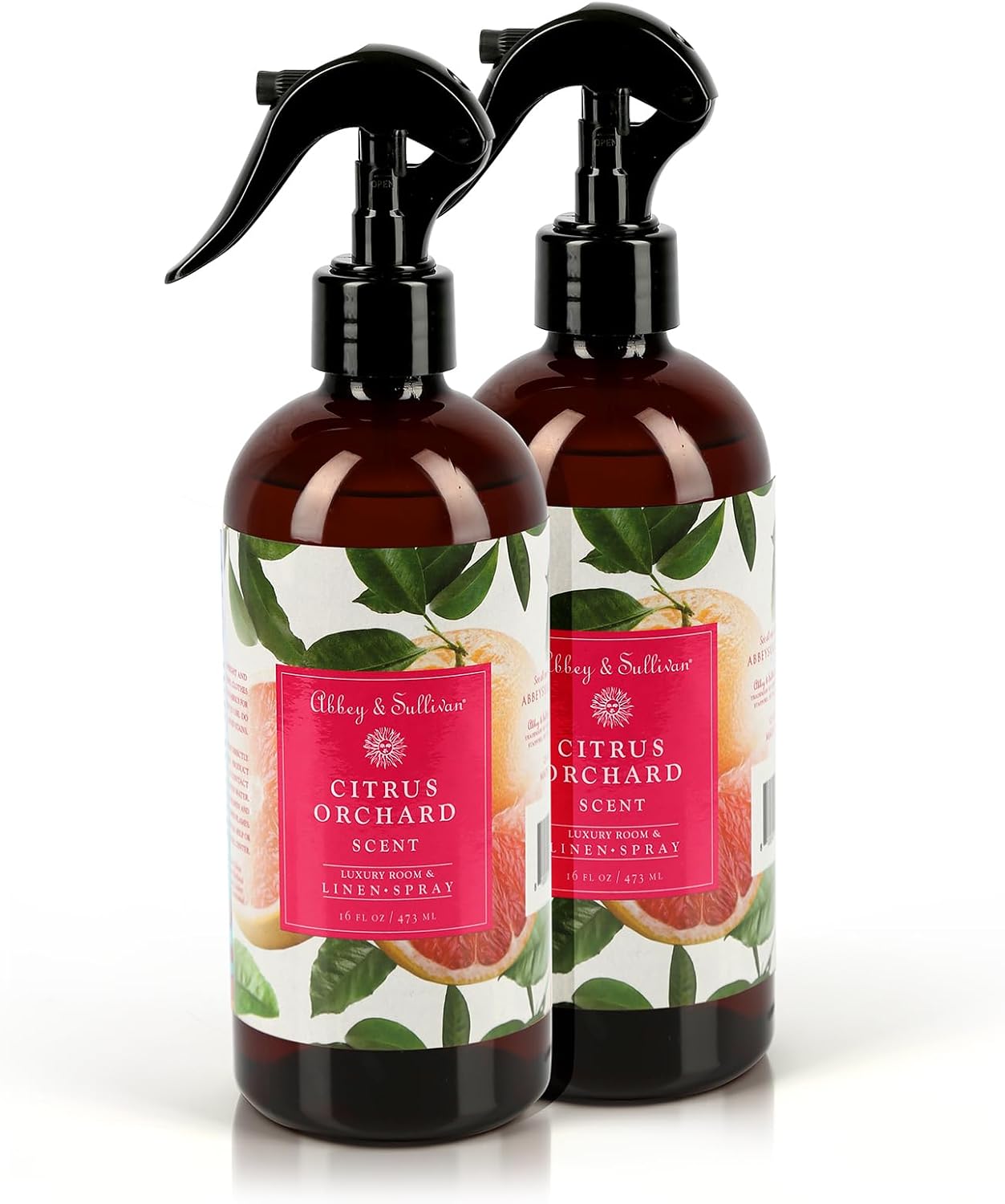 Abbey Sullivan Linen Spray Citrus Orchard 16 oz Pack of 2