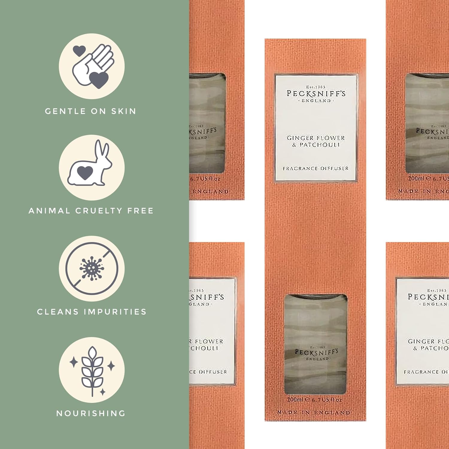 Pecksniffs Classic 200 ml Reed Diffuser Set
