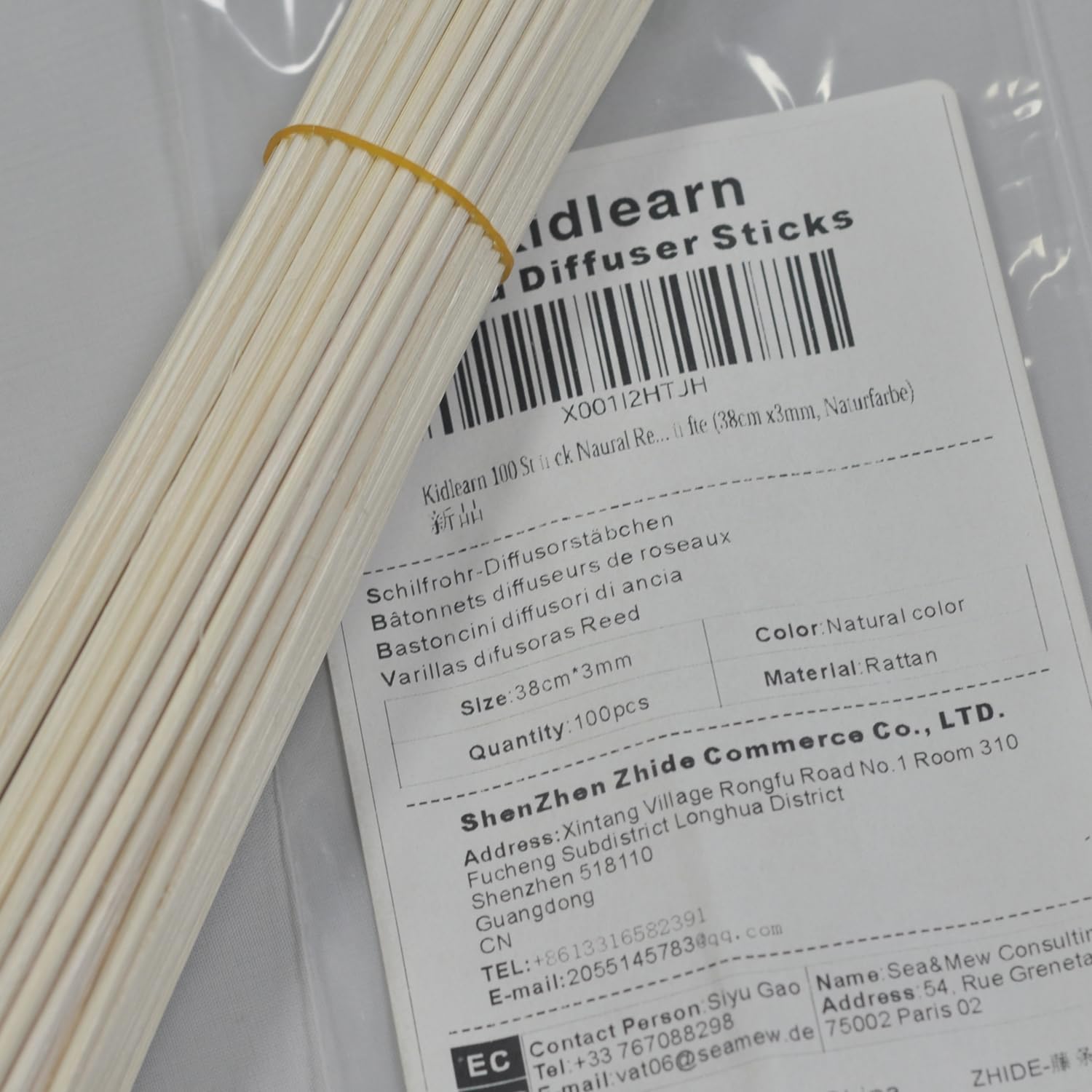 100PCS Natural Reed Diffuser Sticks for Home Fragrance