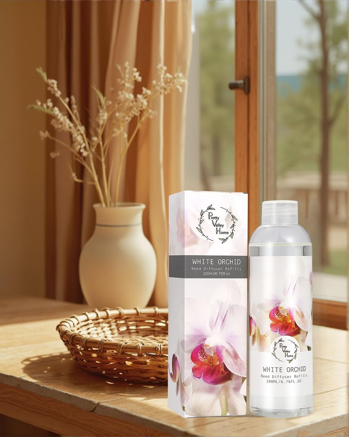 White Orchid Reed Diffuser Refill for Pretty Valley