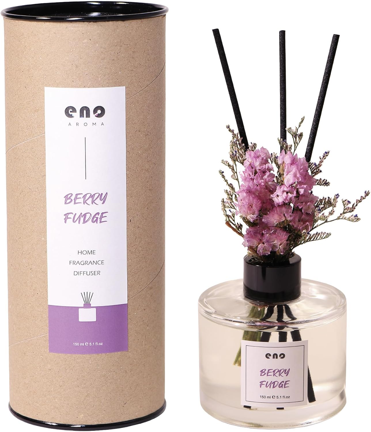 Flower Reed Diffuser Set with Essential Oils and Dried Flowers