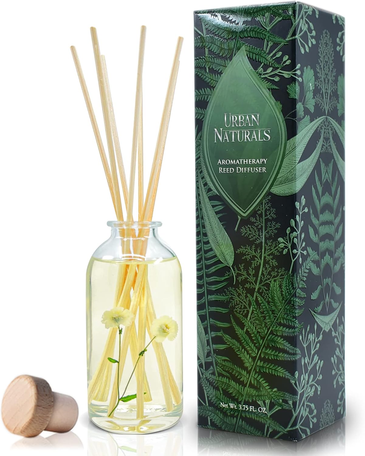 Urban Naturals White Tea Sage Reed Diffuser Set 4 Oz Bundle