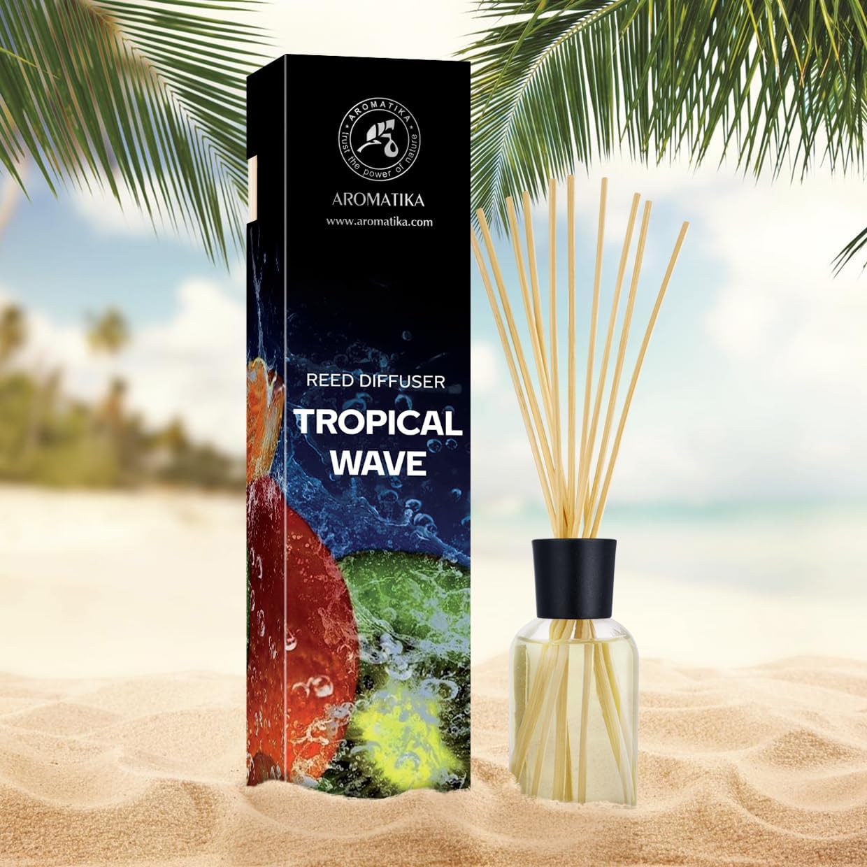 Tropical Wave Reed Diffuser 34 Fl Oz - Natural Aroma