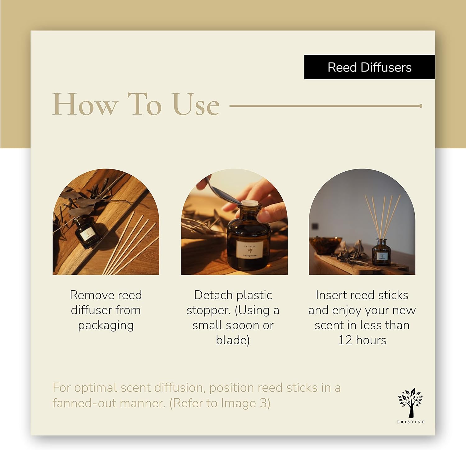 PRISTINE Maldives Resort Inspired Reed Diffuser Set