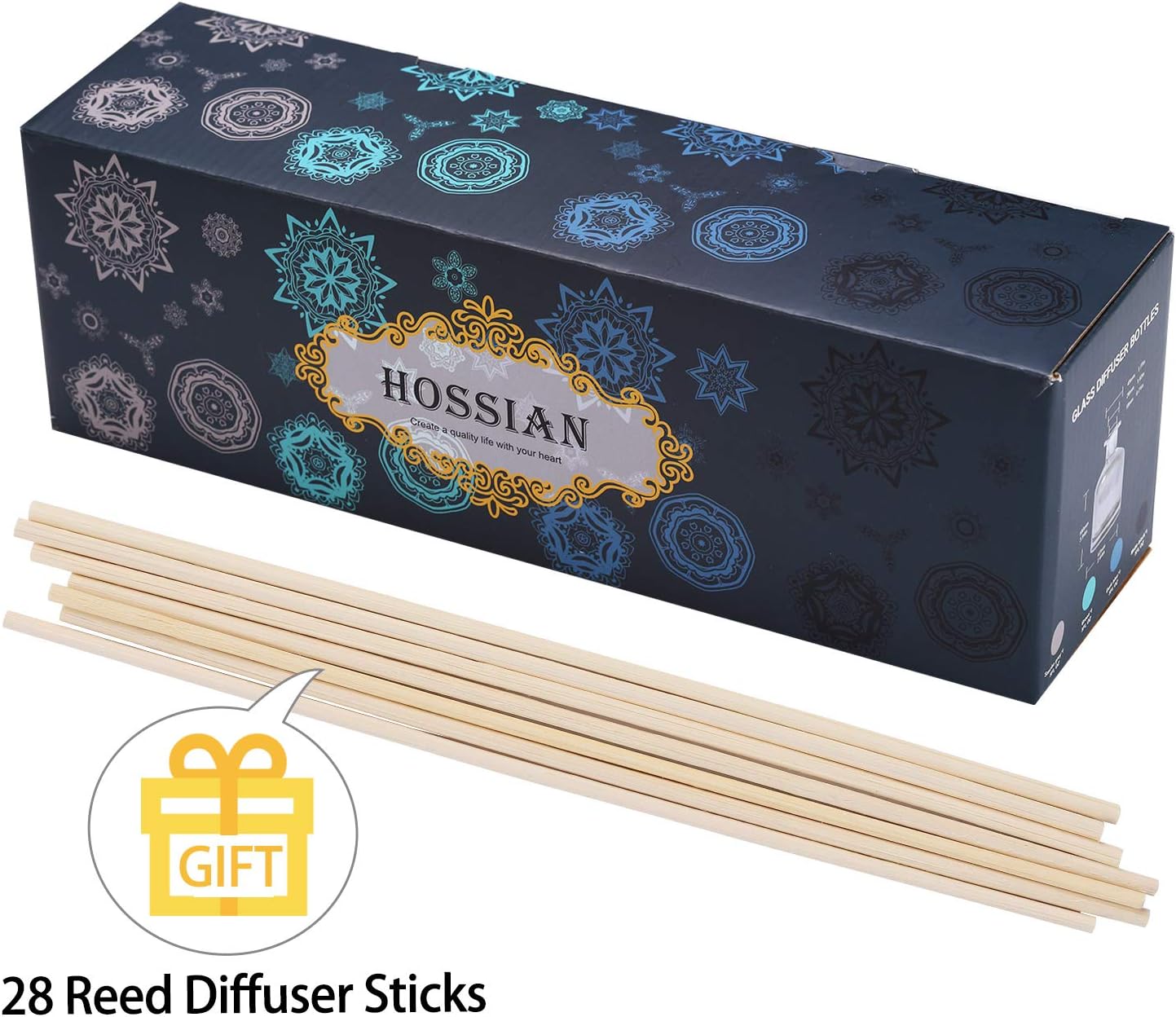 HOSSIAN Diffuser Bottles with Reed Sticks 1