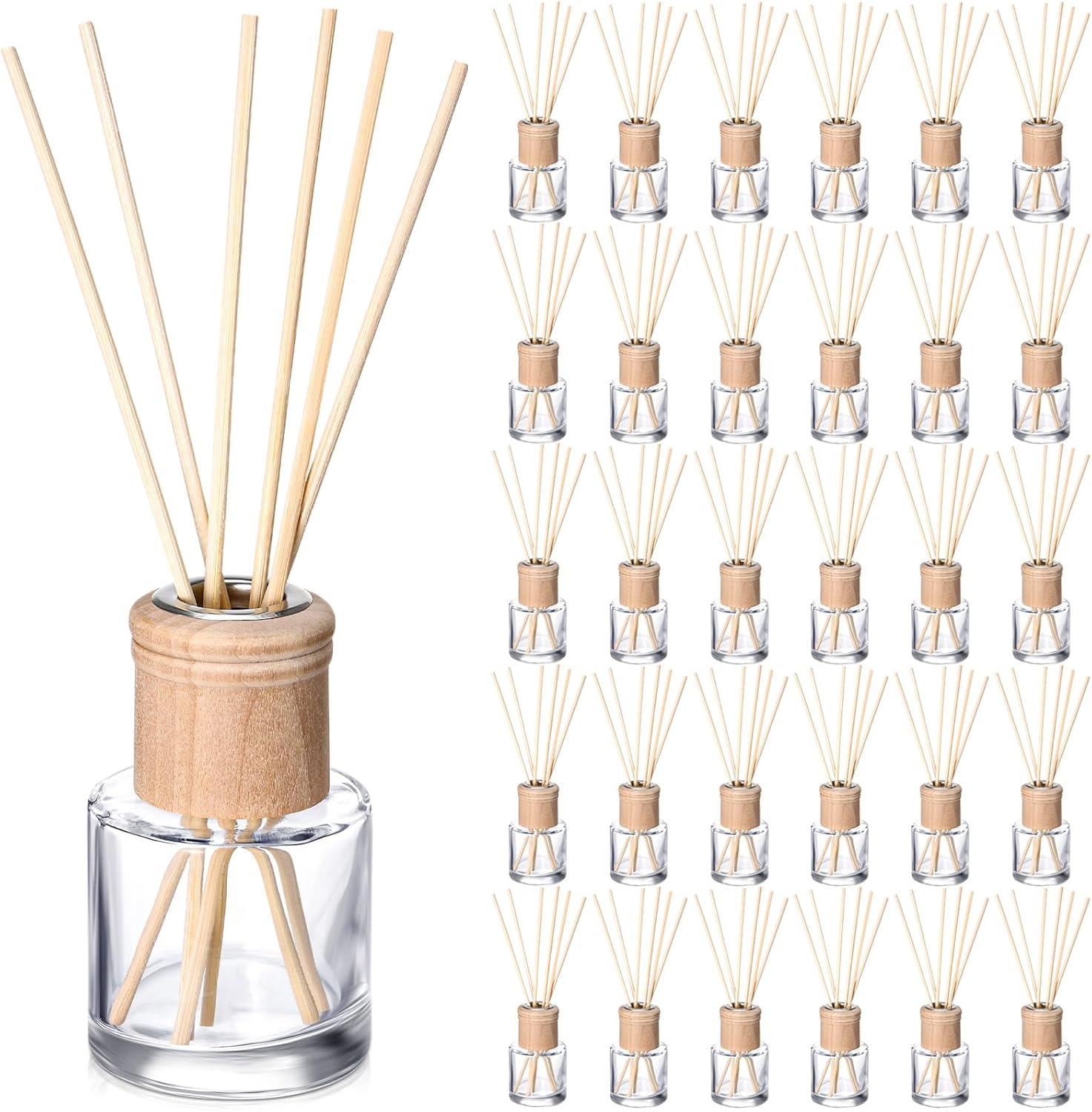 Roshtia 30 Set Glass Diffuser Bottles Refillable