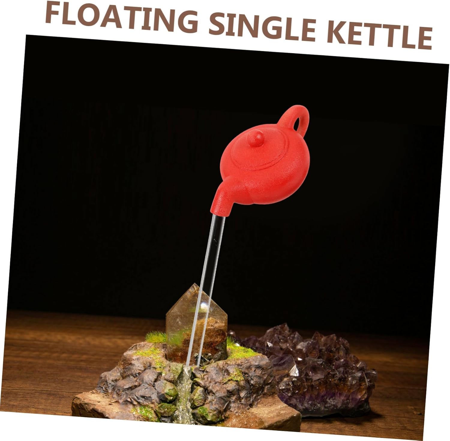 Happyyami Floating Teapot Waterfall Tabletop Fountain