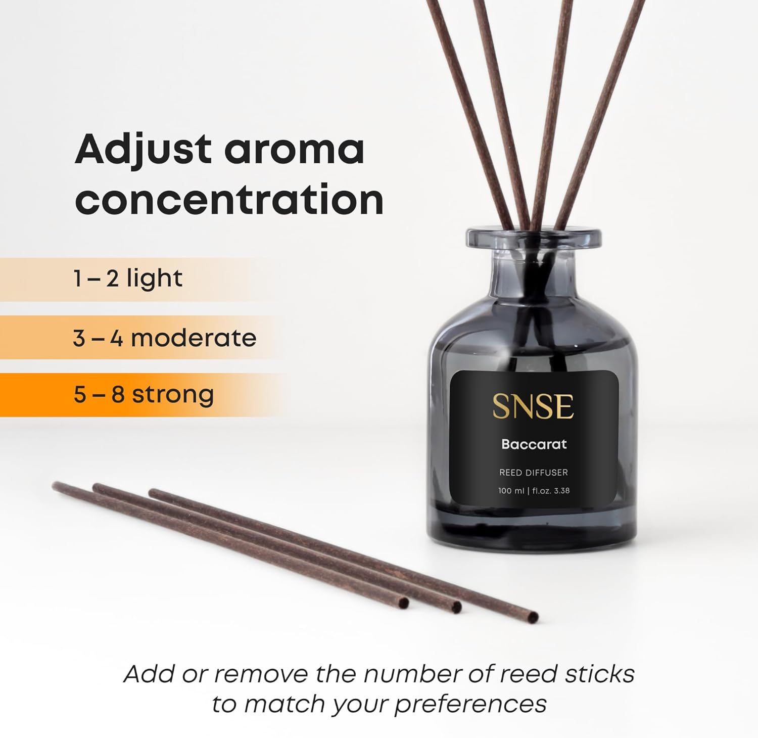 SNSE Baccarat Rouge Reed Diffuser Luxury Aroma Set