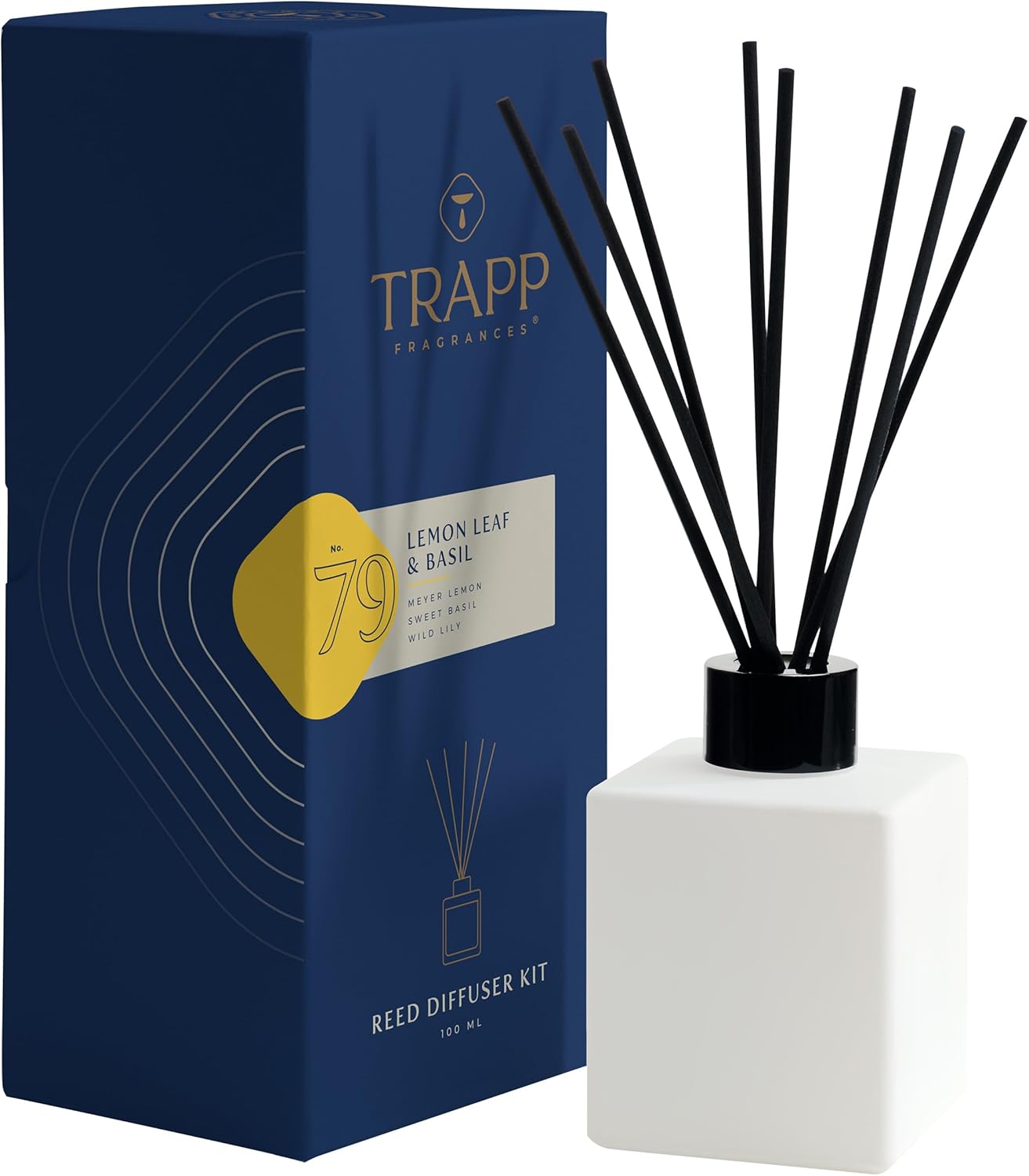 Trapp No 79 Lemon Leaf Basil Reed Diffuser Kit