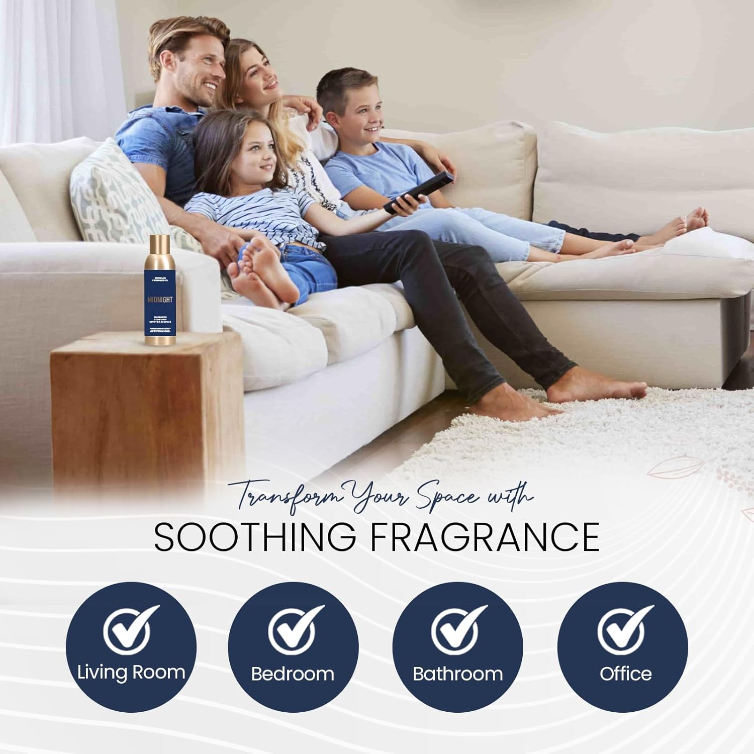 Brooklyn Fragrance Co Midnight Room Spray - 6 Fl Oz Premium Home Air Freshener