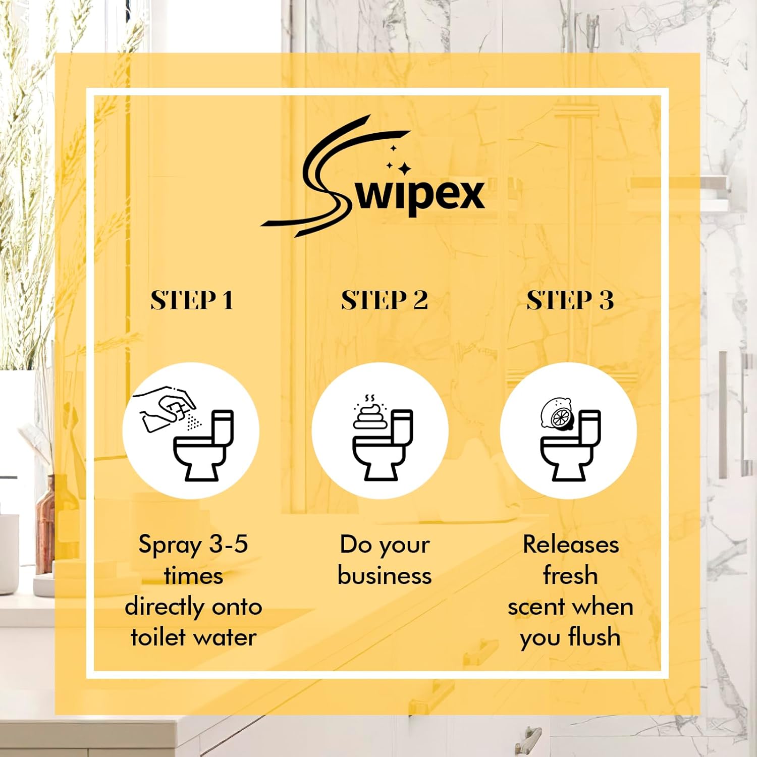Travel Size Toilet Spray with 5 Essential Scents