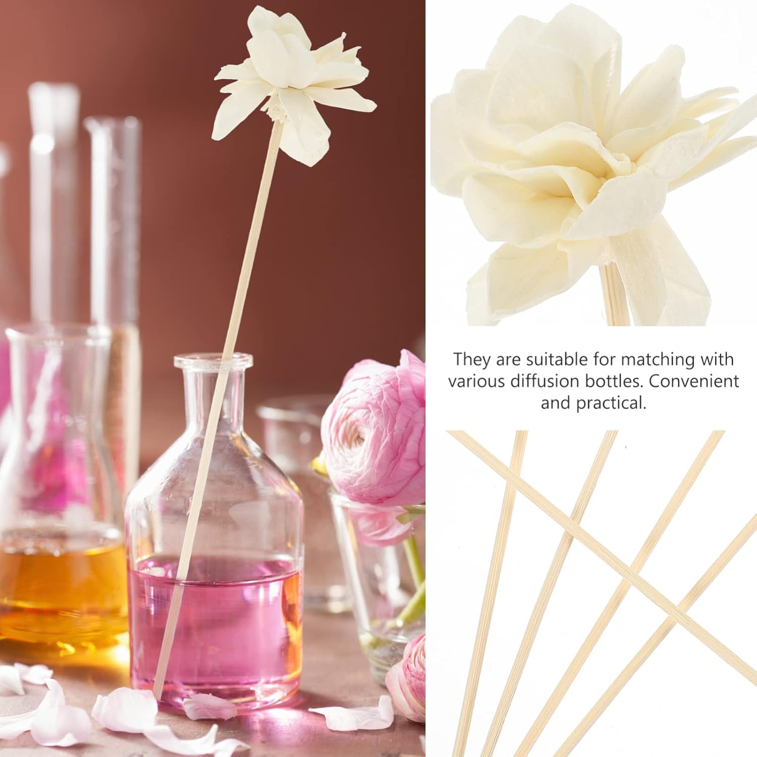 HOMSFOU Reed Diffuser Oil Refill Set 5PCS