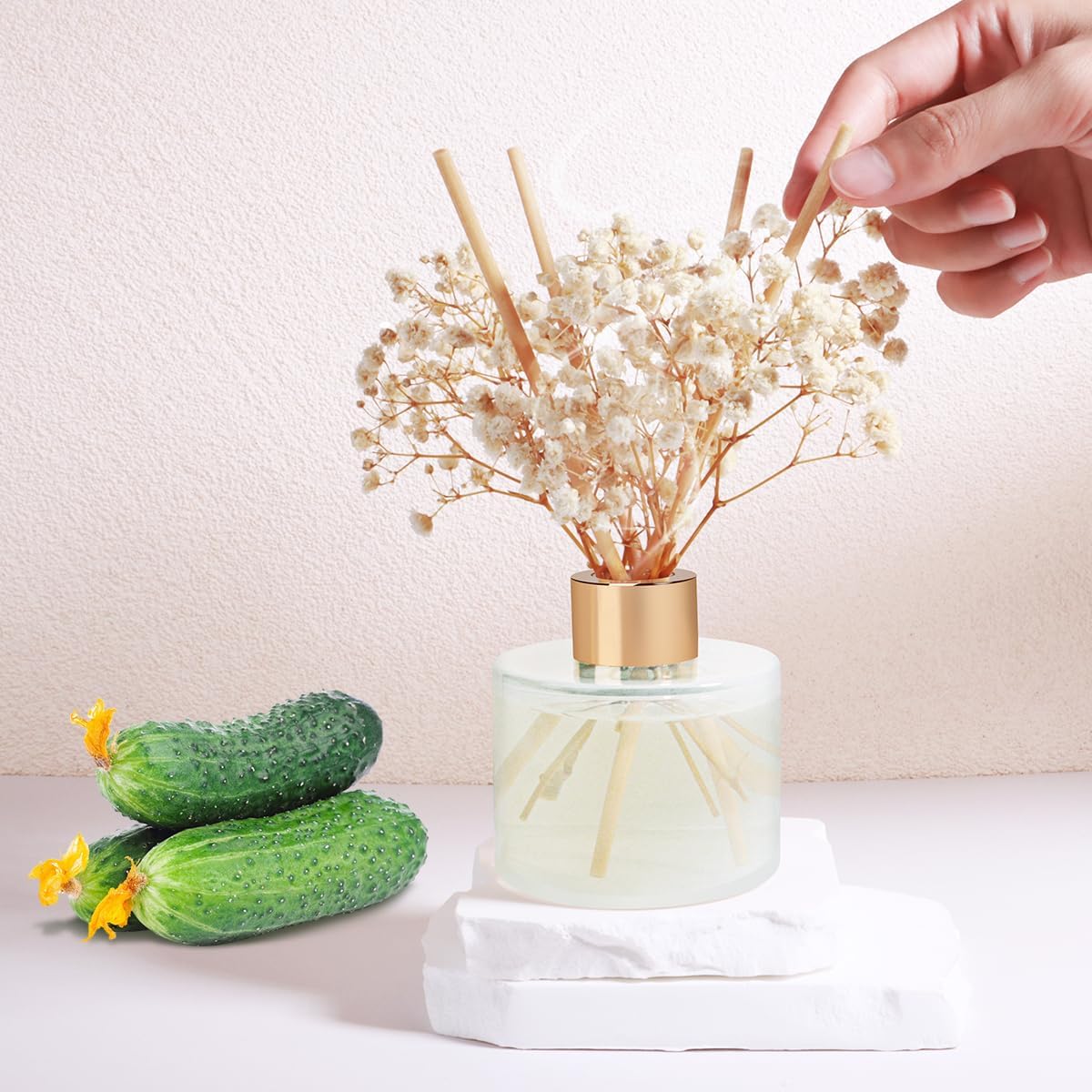 Scent Diffuser Set with 3 Bottles and 24 Sticks