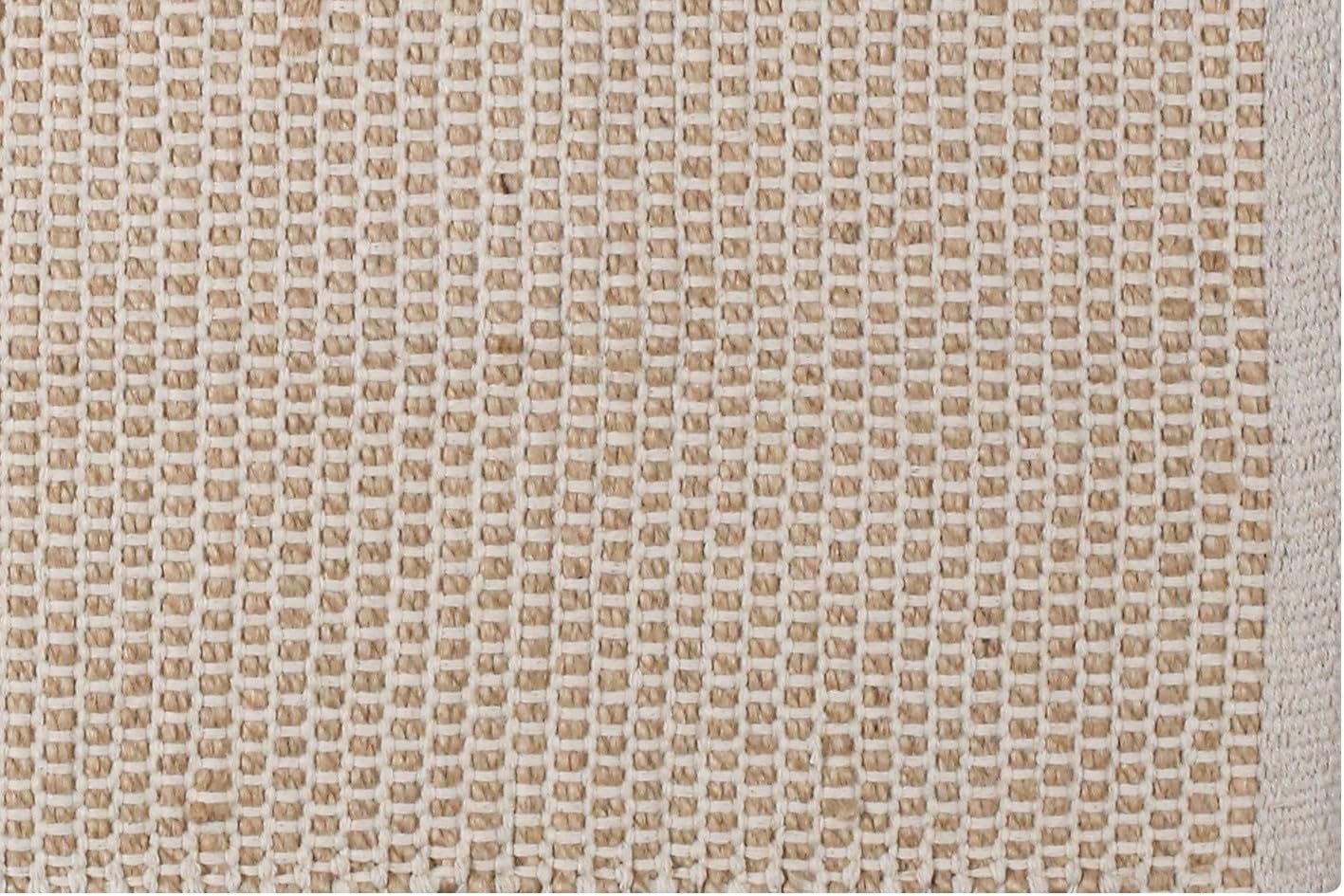 Bedding Craft Jute Cotton Area Rug 24x36 Inch Natural Machine Washable