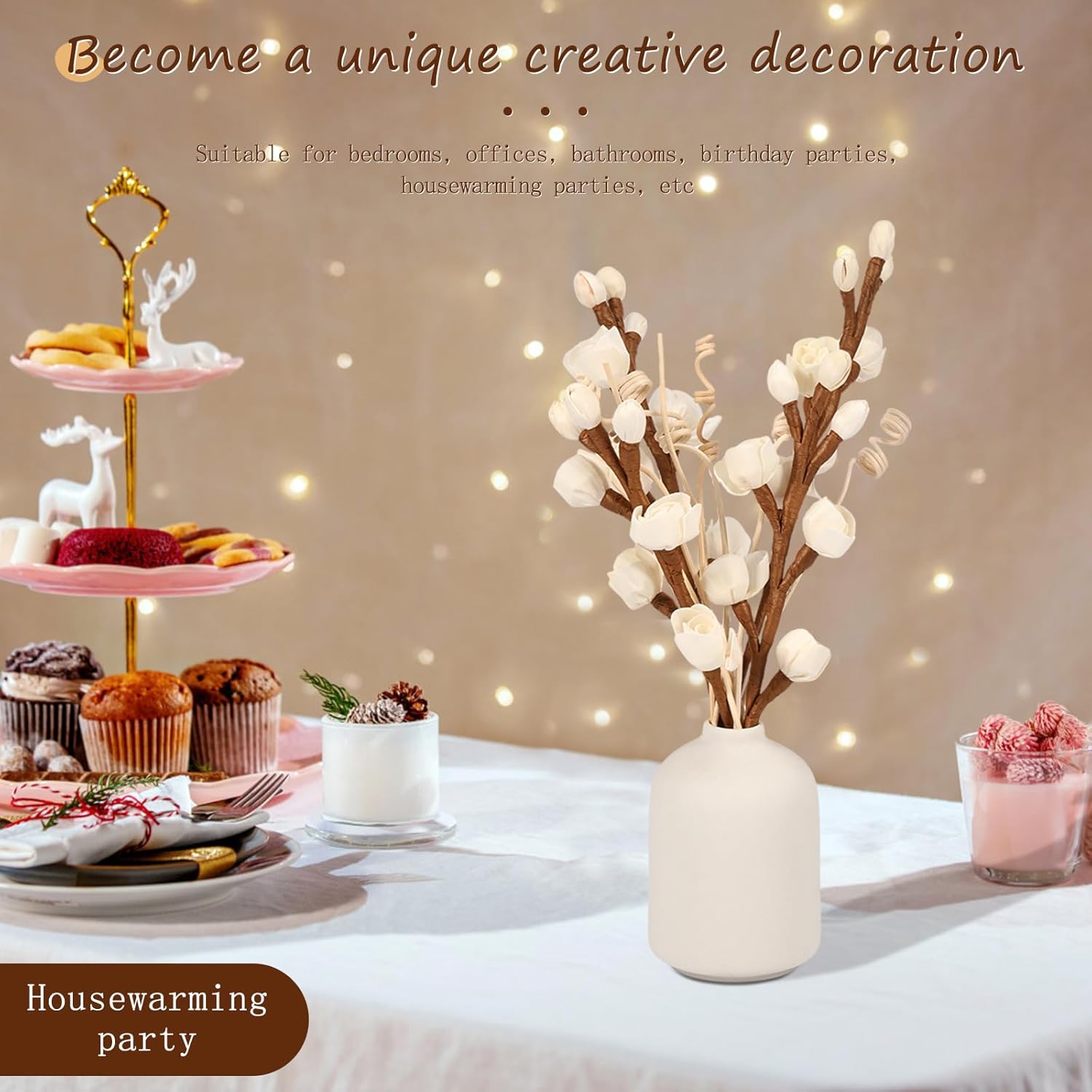 12 Pcs Reed Diffuser Set Elegant Home Fragrance