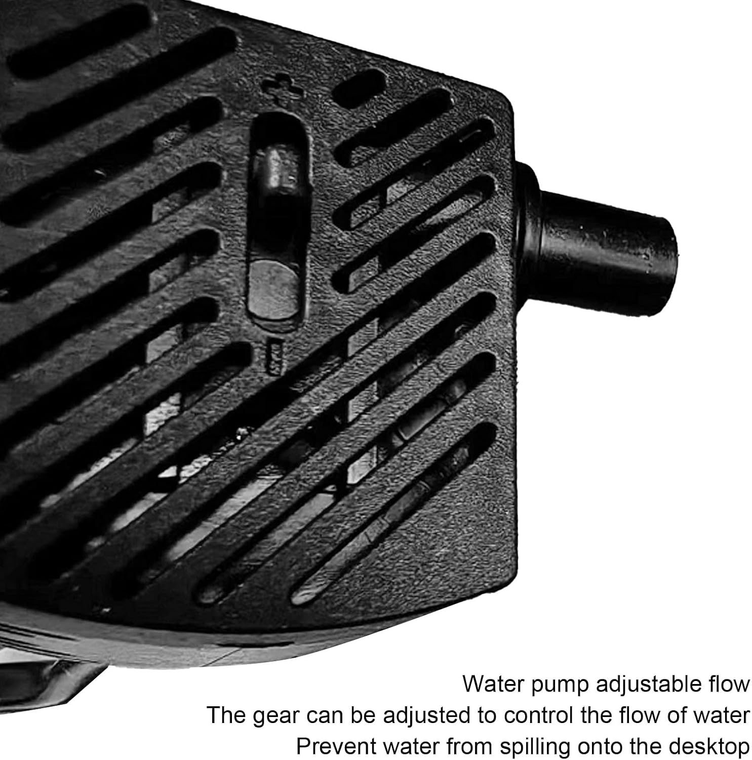 Tabletop Fountain with Silent Pump and LED Light