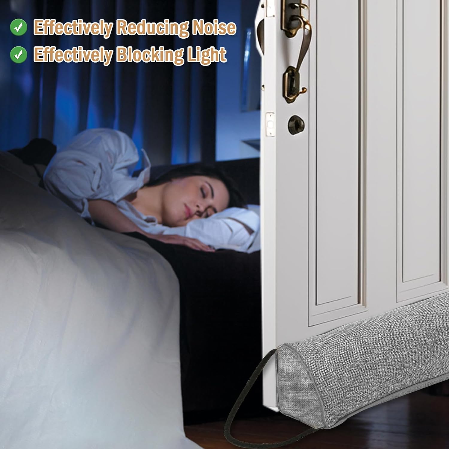 Under Door Draft Stopper Heavy Duty 36 Inches Grey