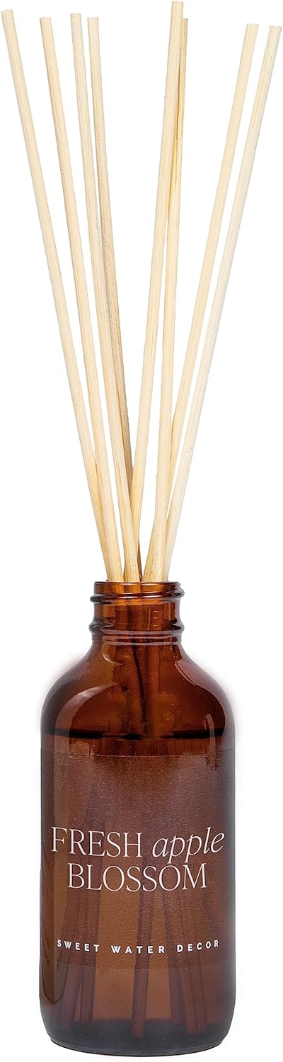 Sweet Water Decor Fresh Apple Blossom Reed Diffuser Set