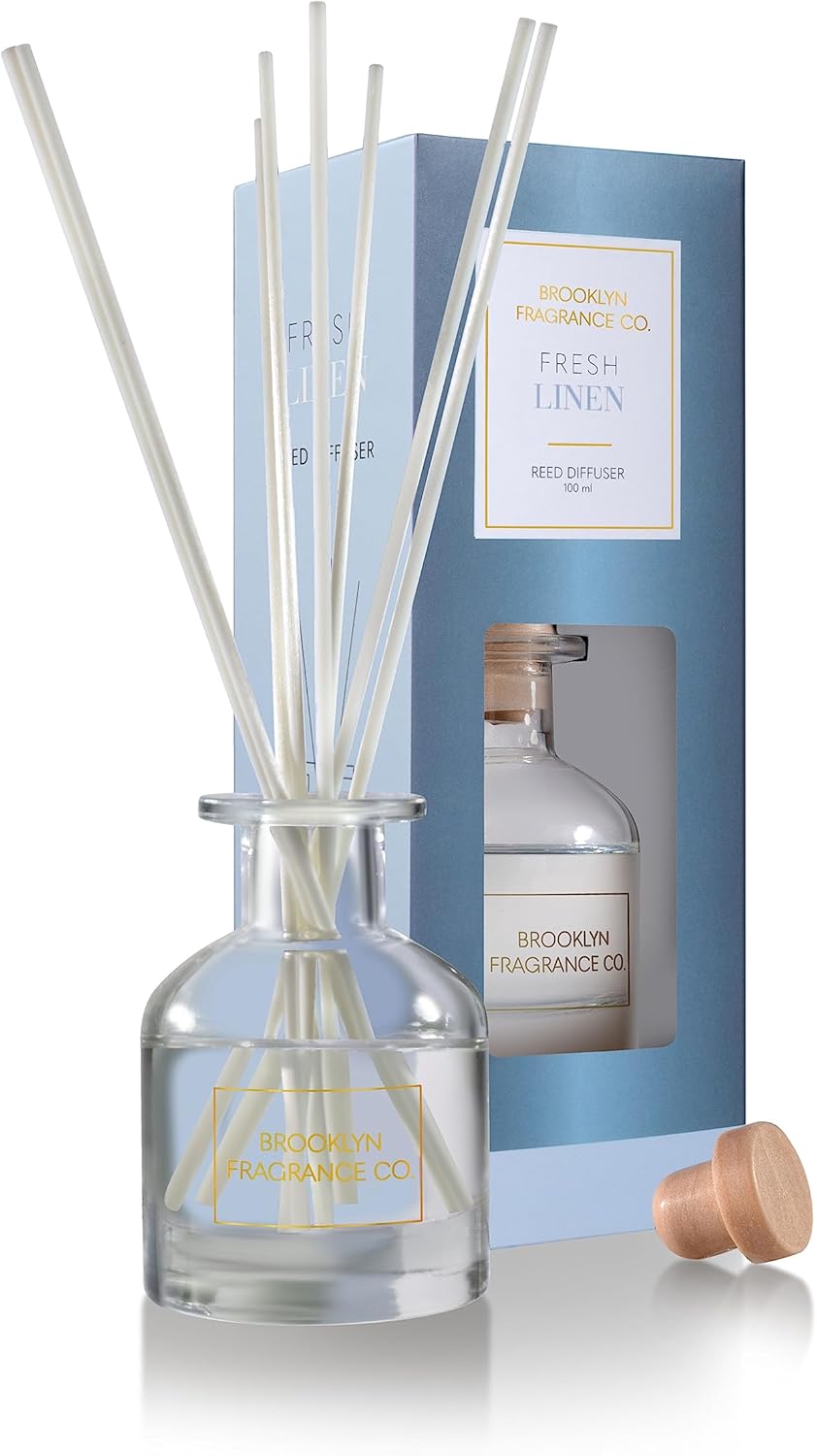 Brooklyn Fragrance Co Reed Diffuser Fresh Linen 100ml