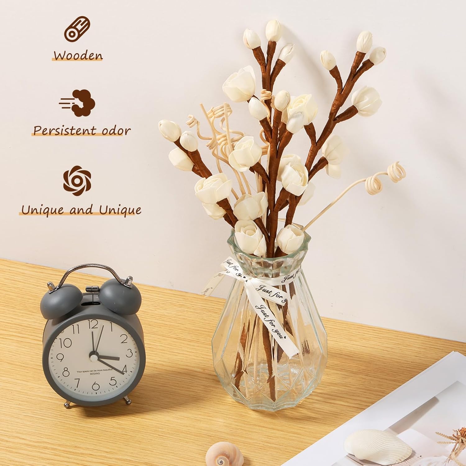 12 Pcs Reed Diffuser Set Elegant Home Fragrance